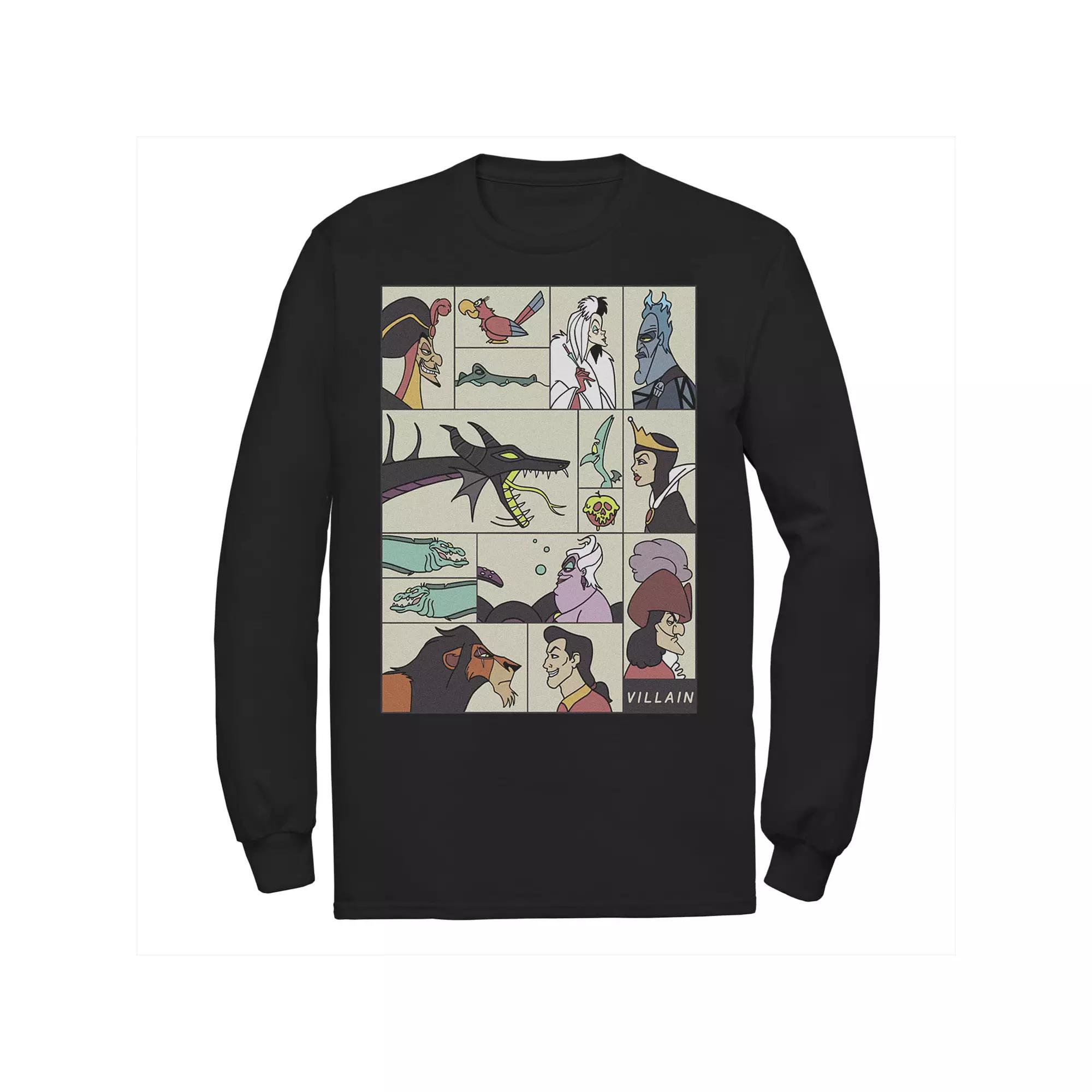 Disney's Villains Men's Comic Style Portrait Panels Tee,  Product Image