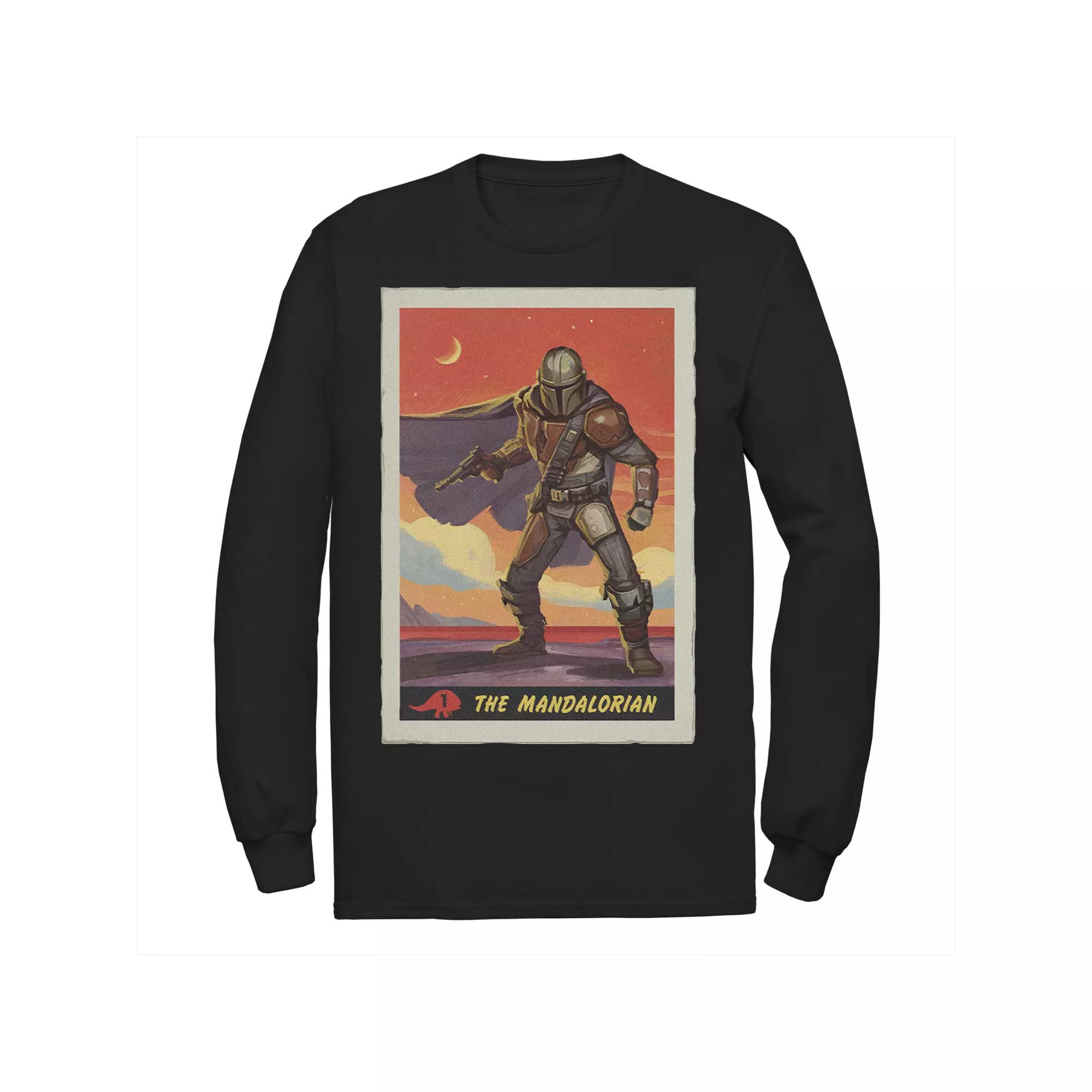 Men's Star Wars The Mandalorian Trading Card Tee,  Product Image