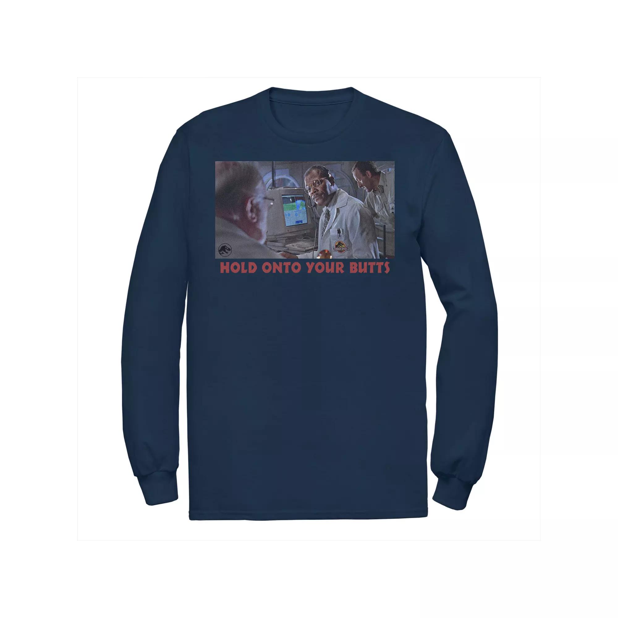 Men's Jurassic Park Doctor Ray Arnold Hold Onto Your Butts Photo Tee,  Product Image