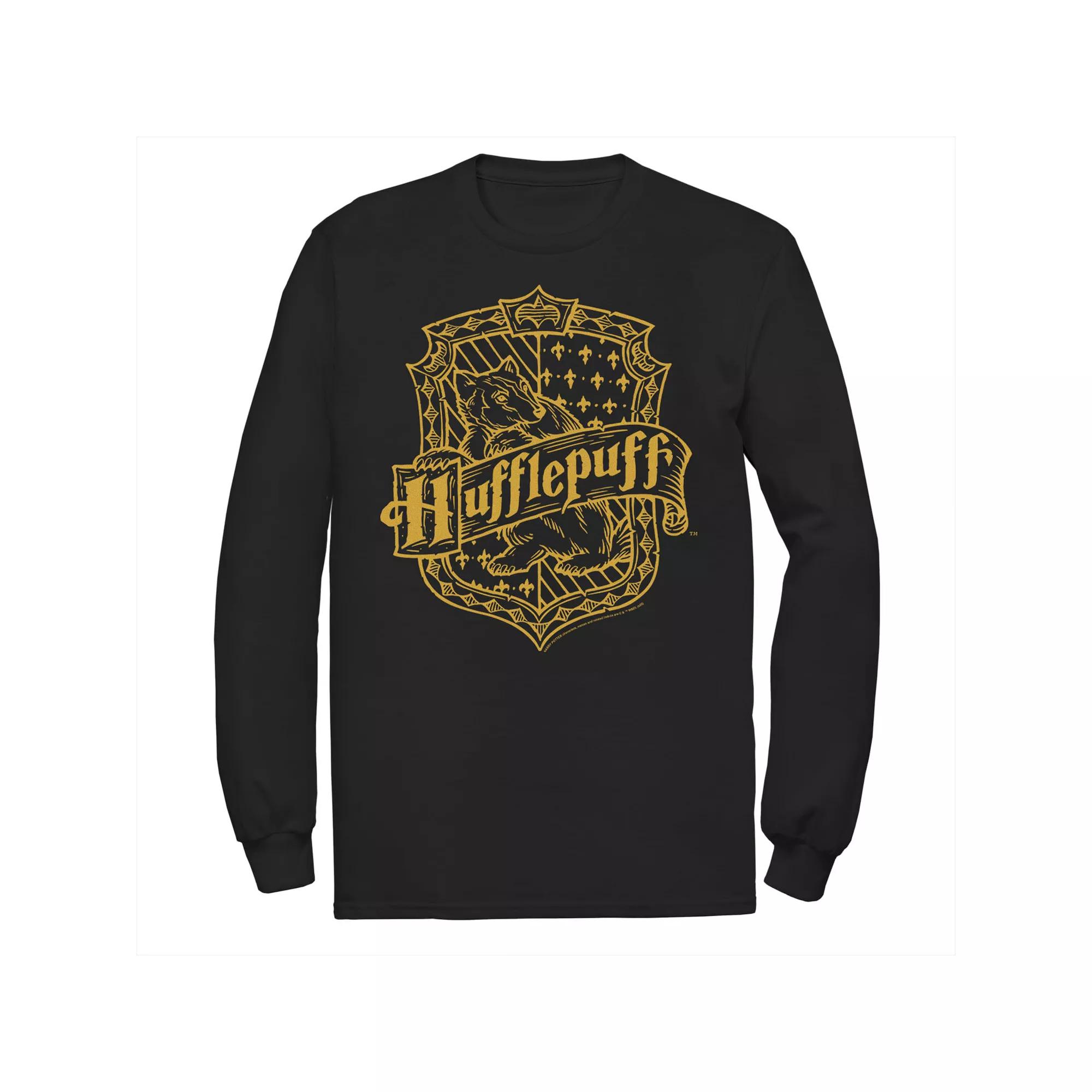 Men's Harry Potter Hufflepuff Dark Detailed Crest Tee,  Product Image