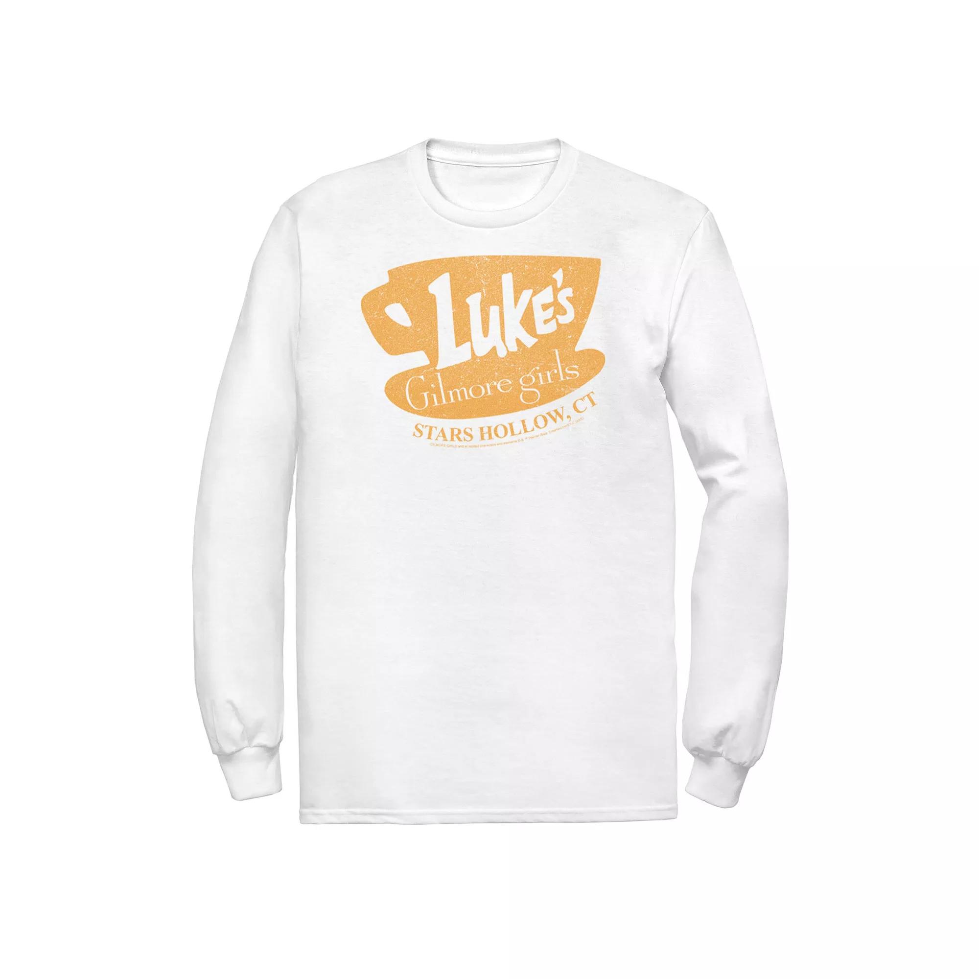 Men's Gilmore Girls Luke's Stars Hollow, CT Distressed Sign Tee,  Product Image
