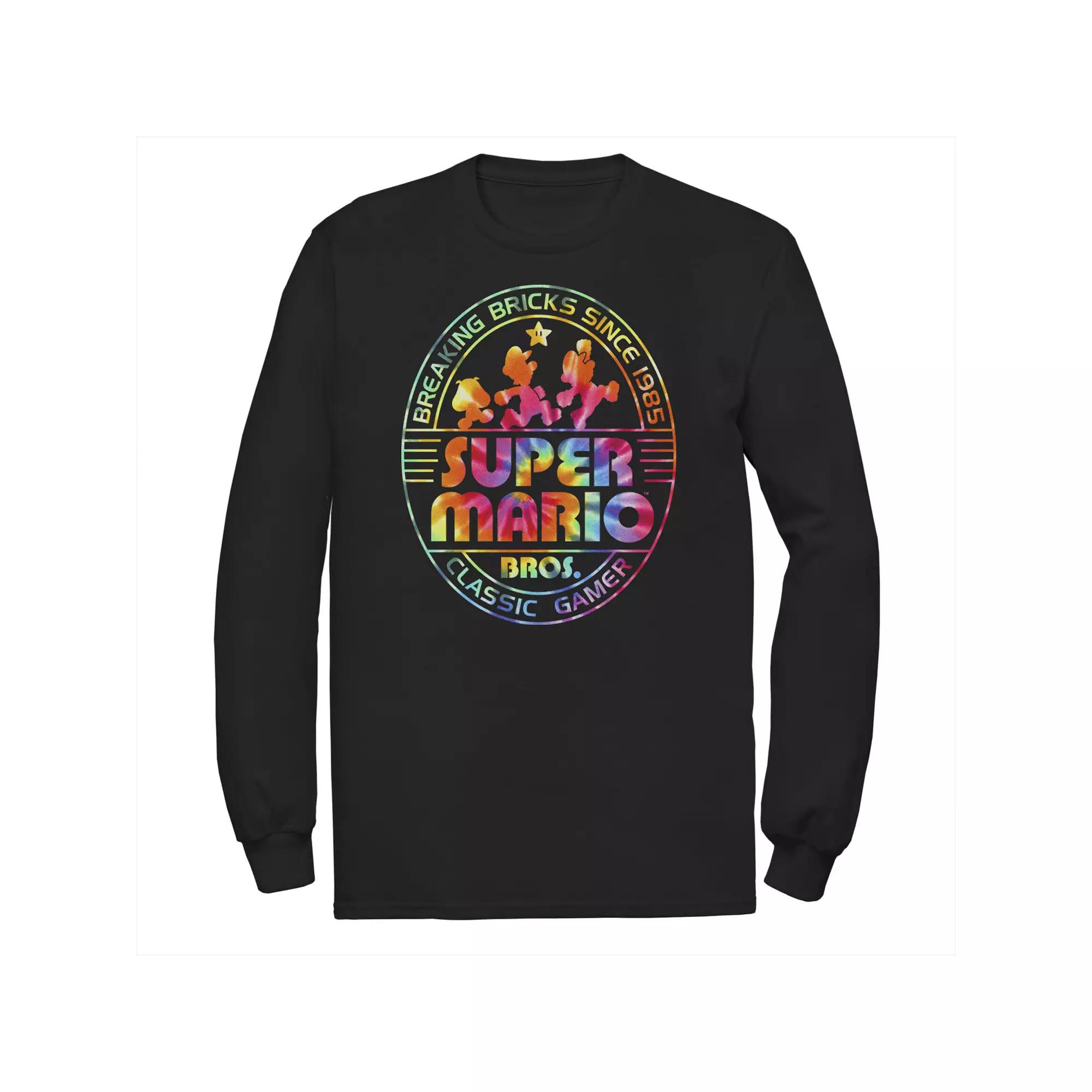 Big & Tall Nintendo Super Mario Bros. Classic Logo Stamp Tee, Men's,  Product Image