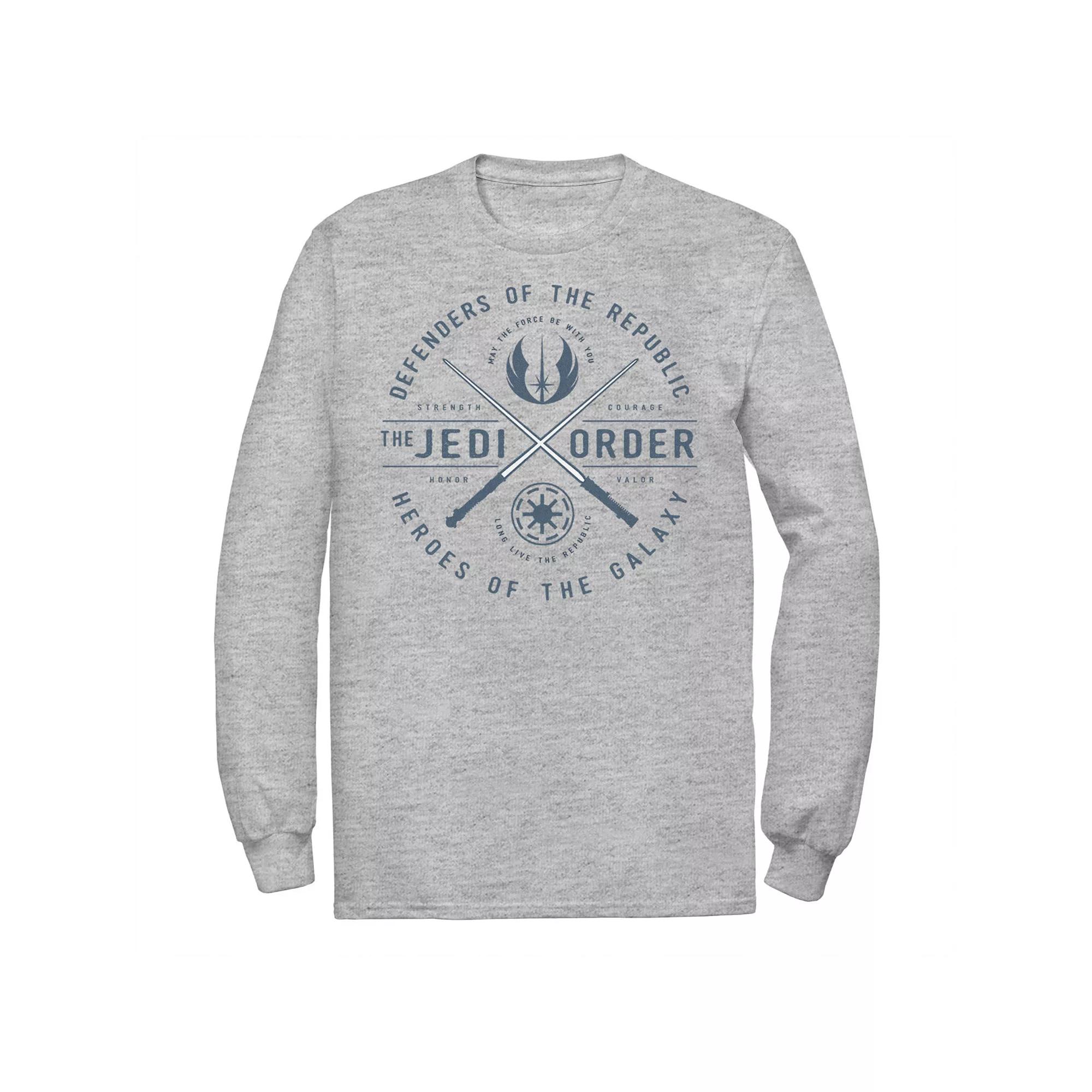 Big & Tall Star Wars Sabers Emblem Long Sleeve Tee, Men's,  Product Image