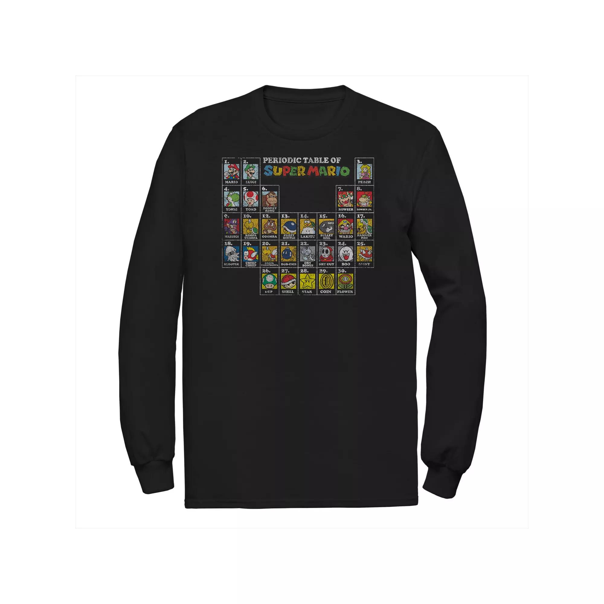 Big & Tall Nintendo Super Mario Bros. Classic Logo Stamp Tee, Men's,  Product Image