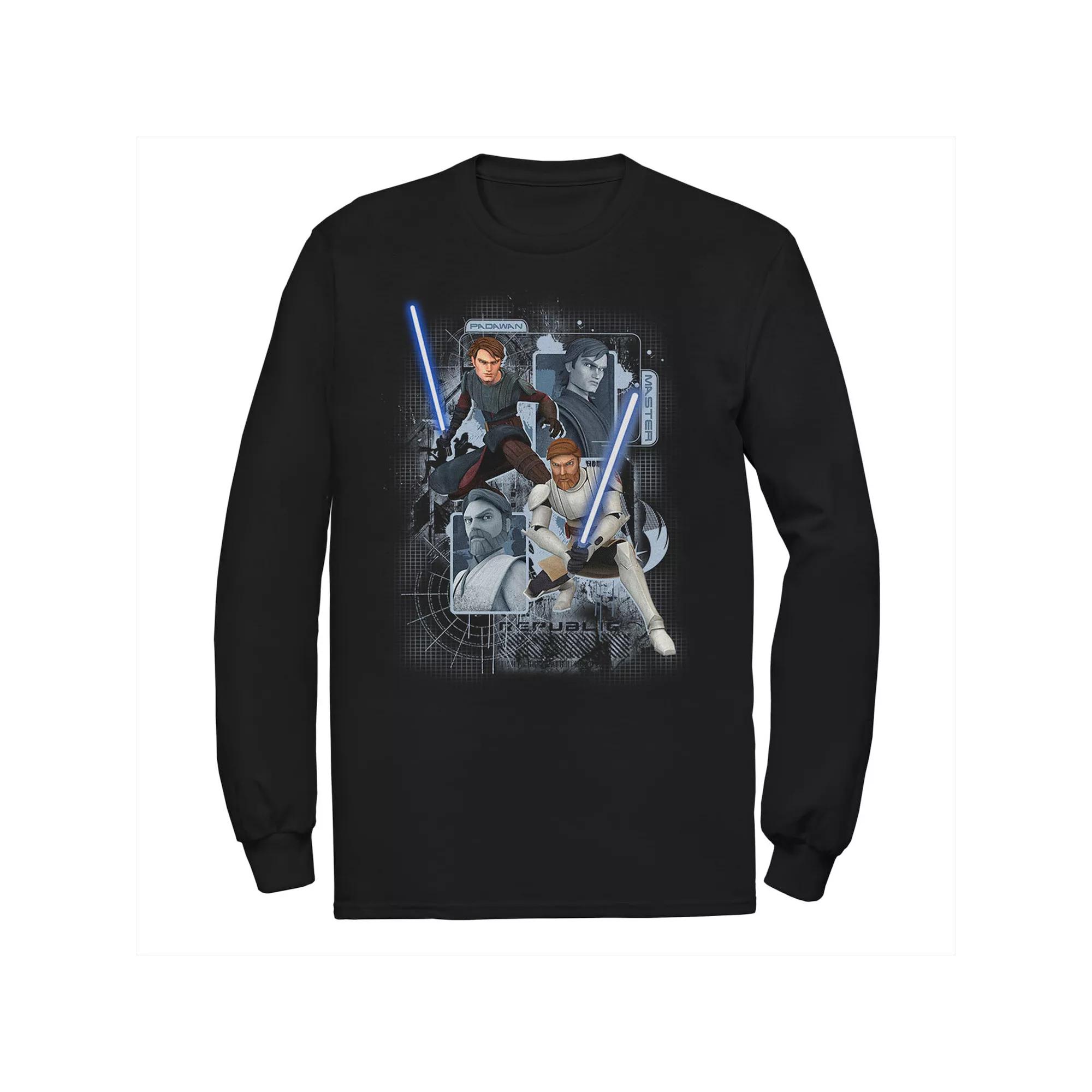 Men's Star Wars Clone Wars Padawan Master Tee, Size: Medium, Black Product Image