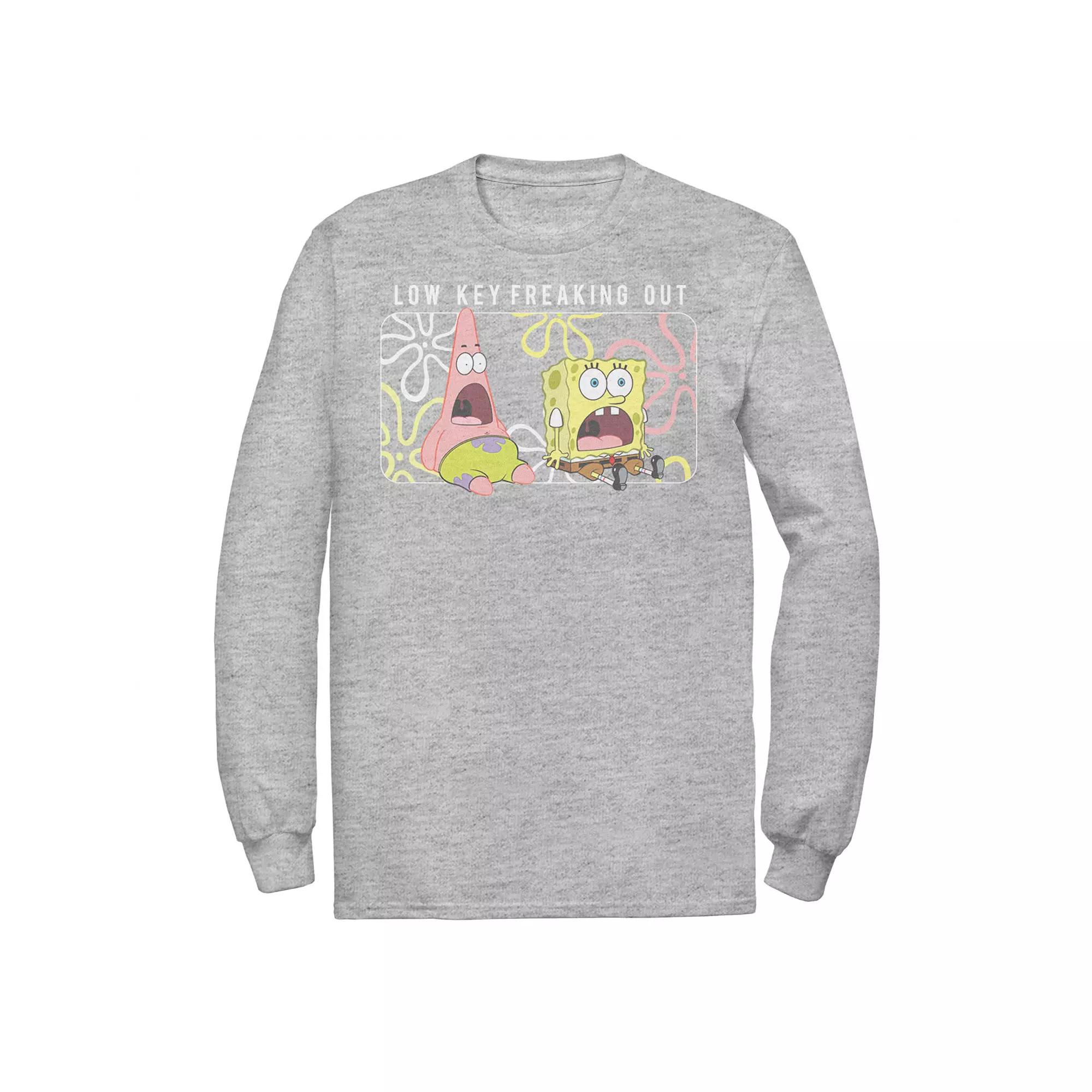 Men's Spongebob Patrick Low Key Freaking Out Tee,  Product Image