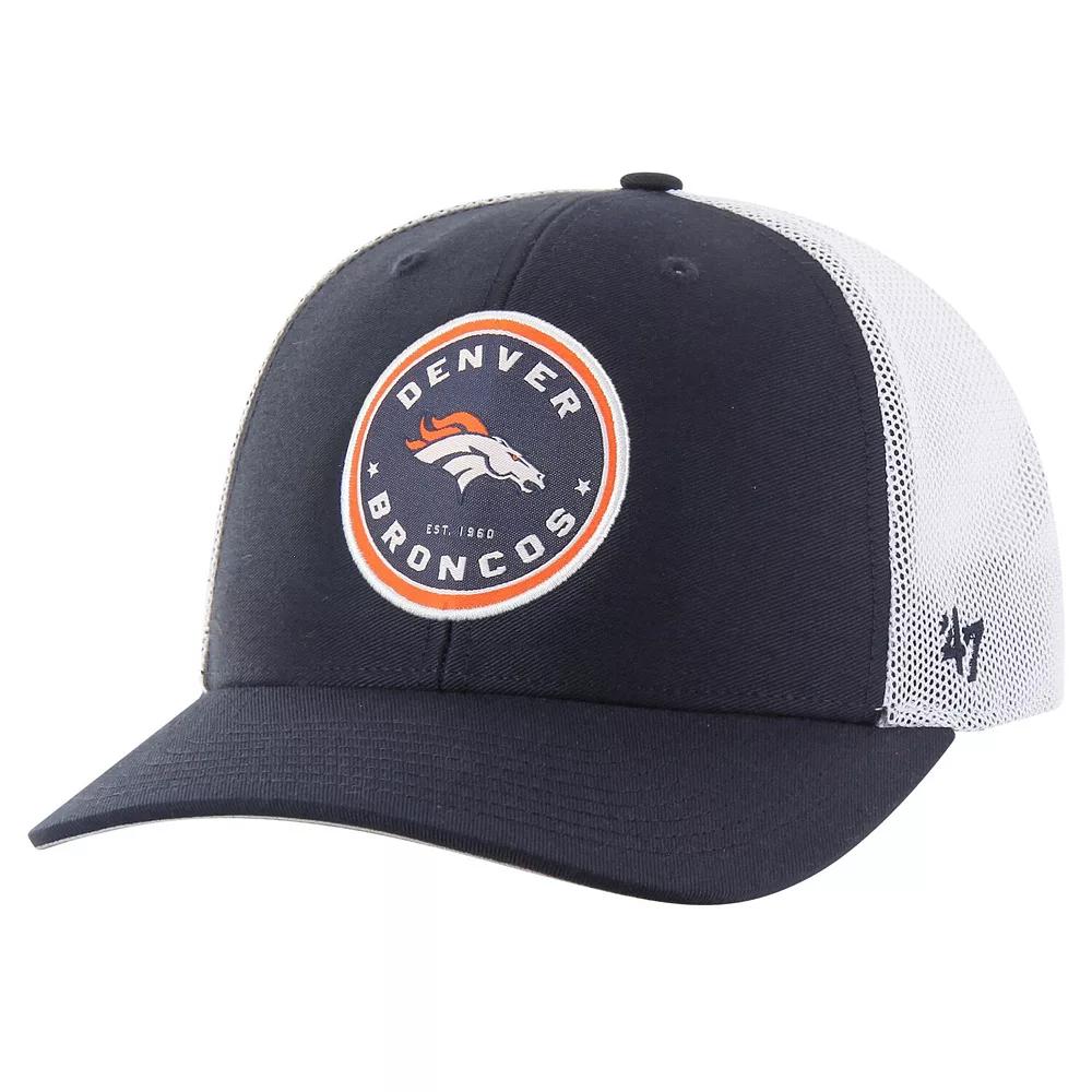 Men's '47 Navy Denver Broncos Disclose Trophy Stretch Fit Hat, Size: Medium/Large, Blue Product Image