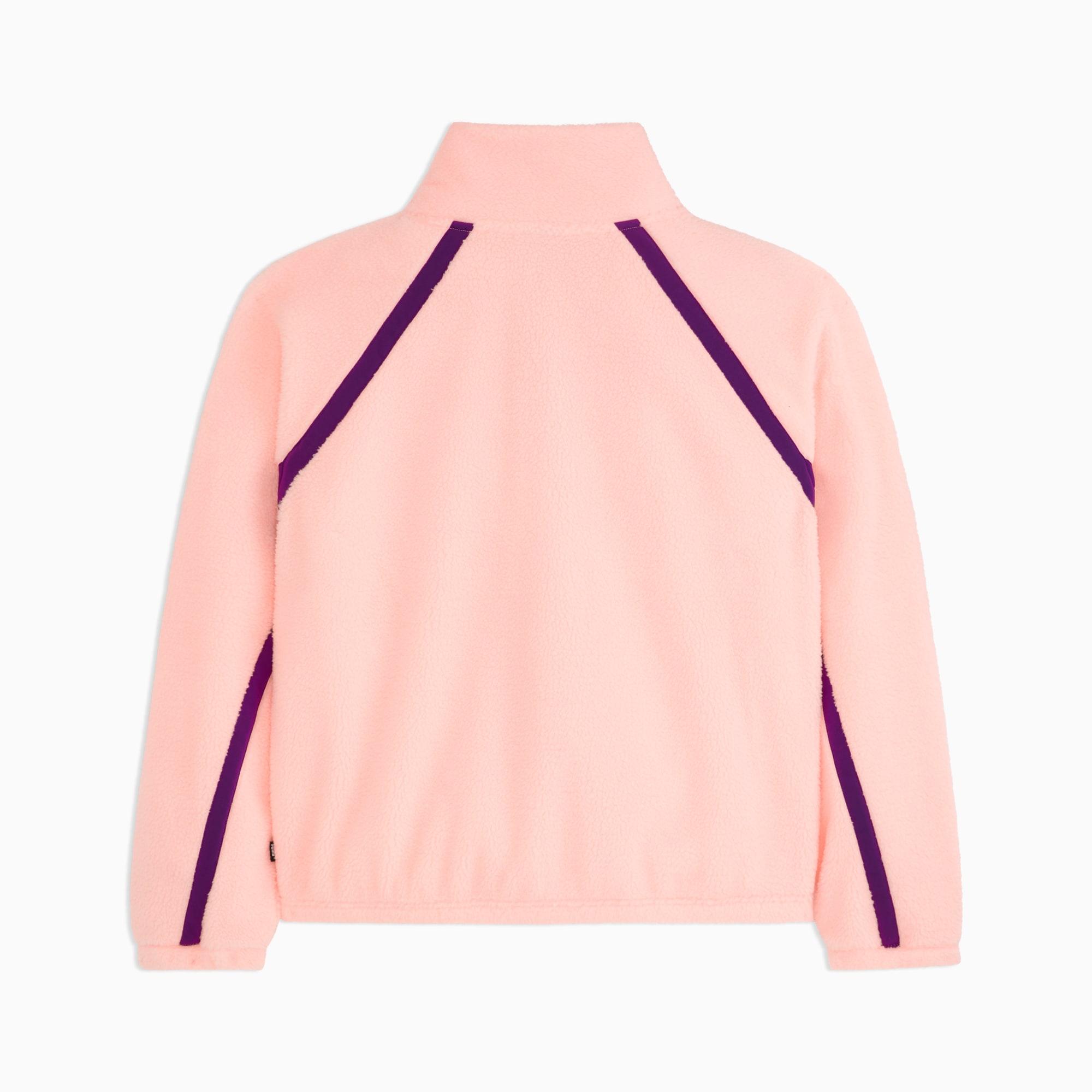 Sherpa Fleece Jacket W/ Wove Women Product Image