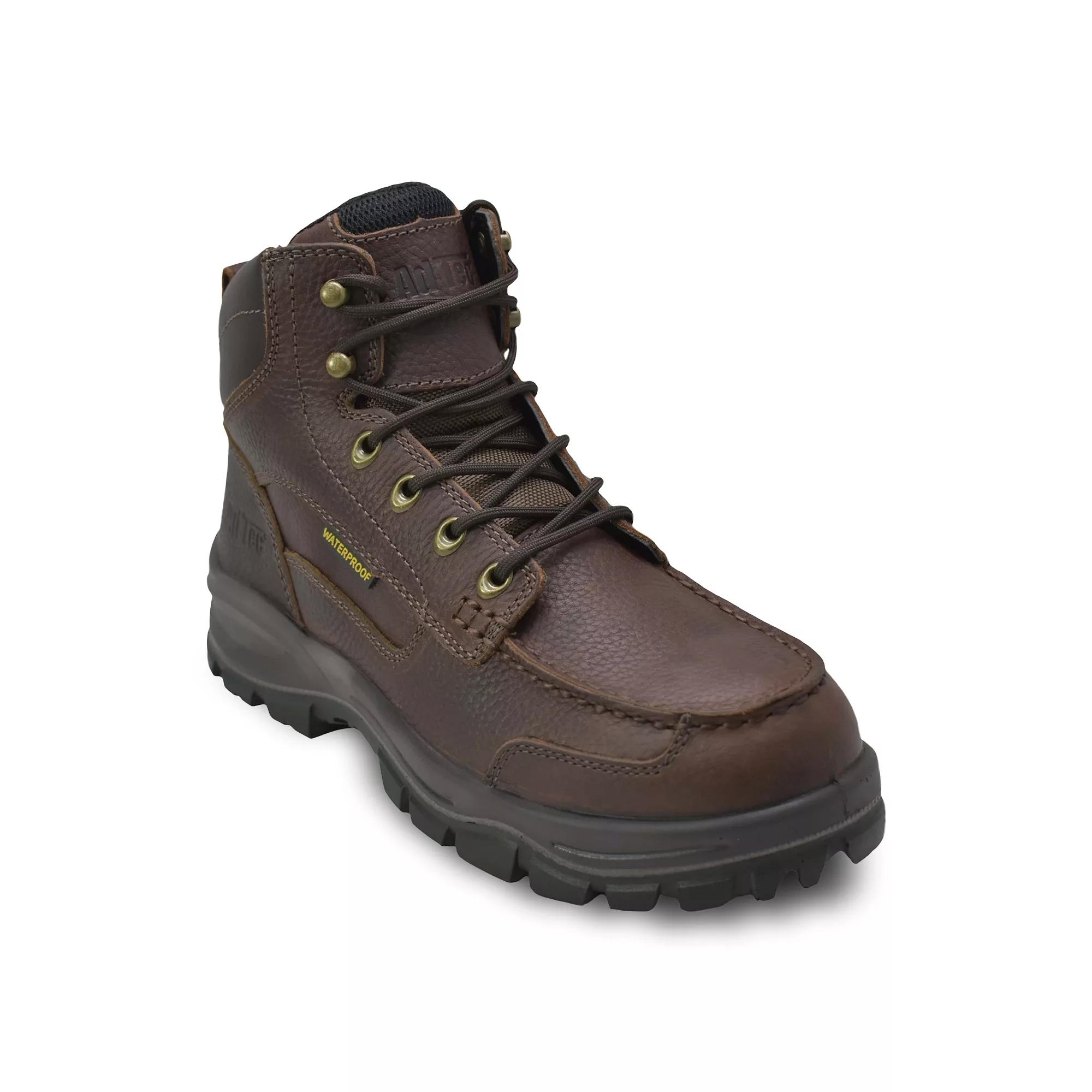 AdTec Men's Tumbled Leather Waterproof Work Boots,  Product Image