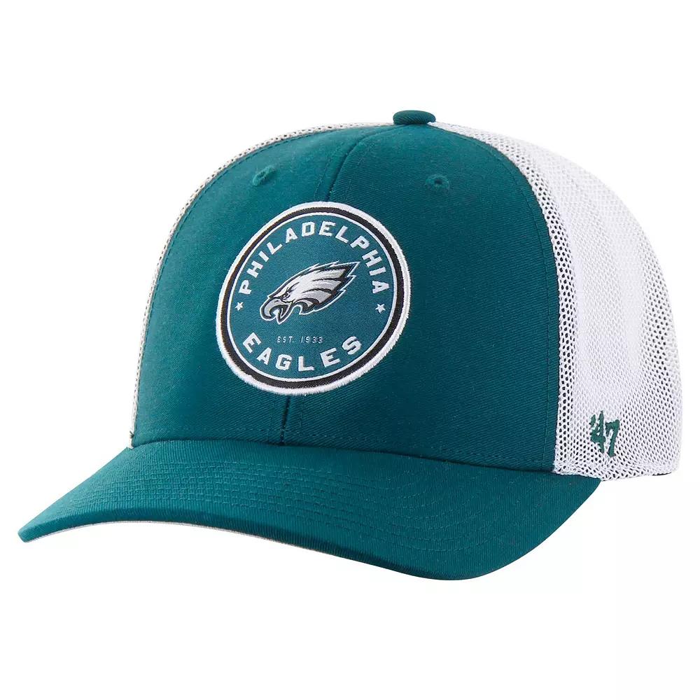 Men's '47 Midnight Green Philadelphia Eagles Disclose Trophy Stretch Fit Hat,  Product Image