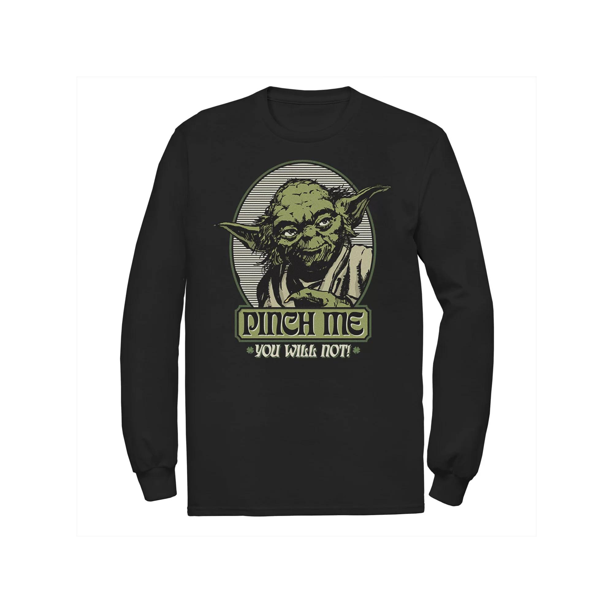 Men's Star Wars Yoda Pinch Me Not St. Patrick's Tee,  Product Image