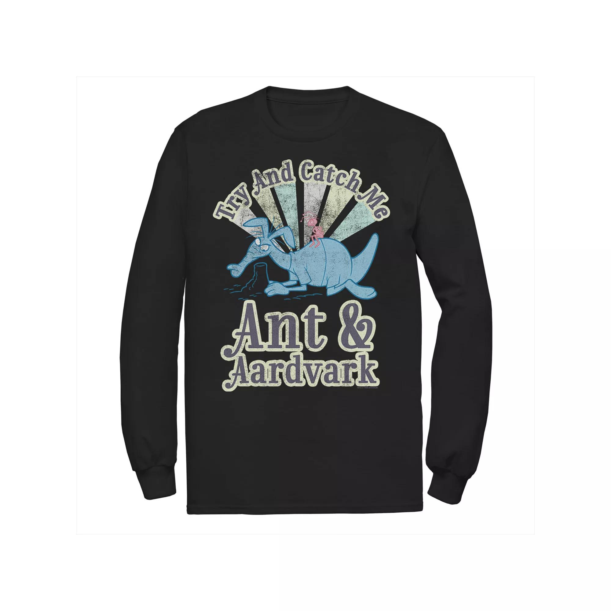 Men's Pink Panther Ant And Aardvark Try And Catch Me Long Sleeve Graphic Tee,  Product Image
