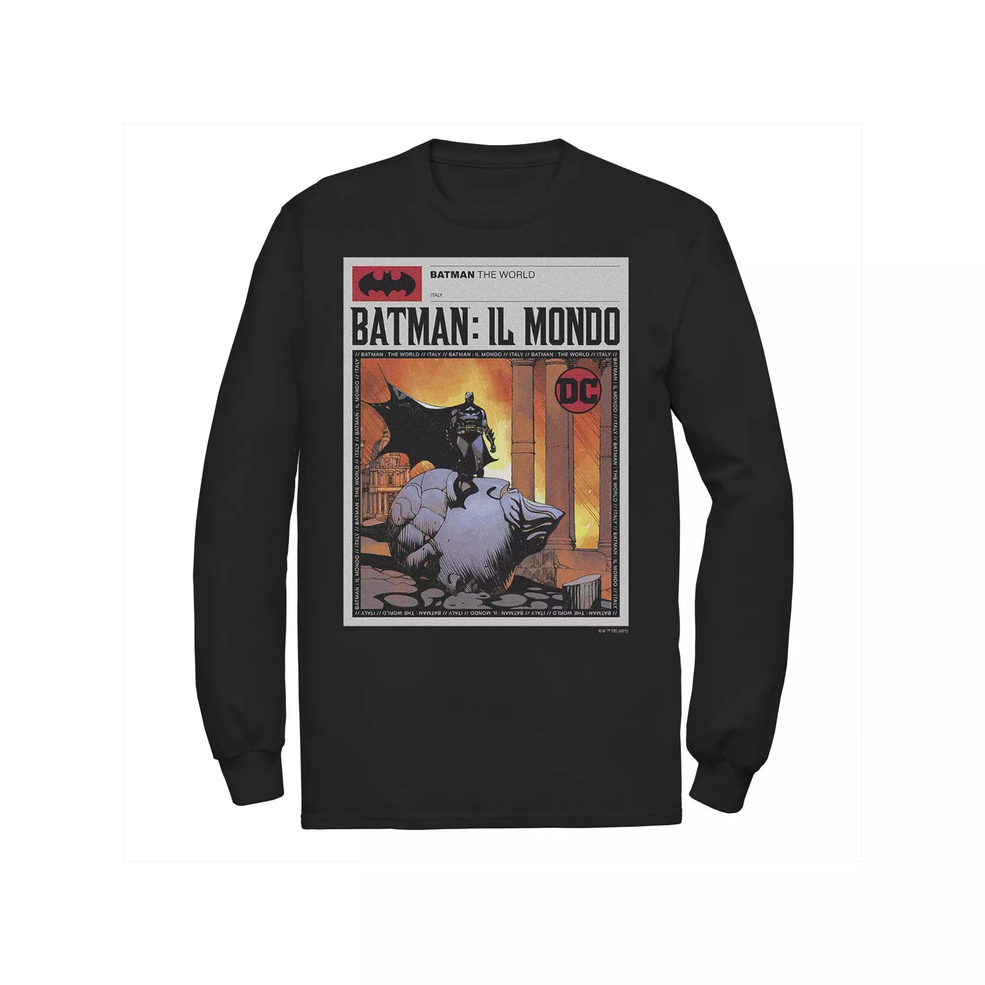 Men's Batman: Il Mondo Italy News Poster Tee, Boy's,  Product Image