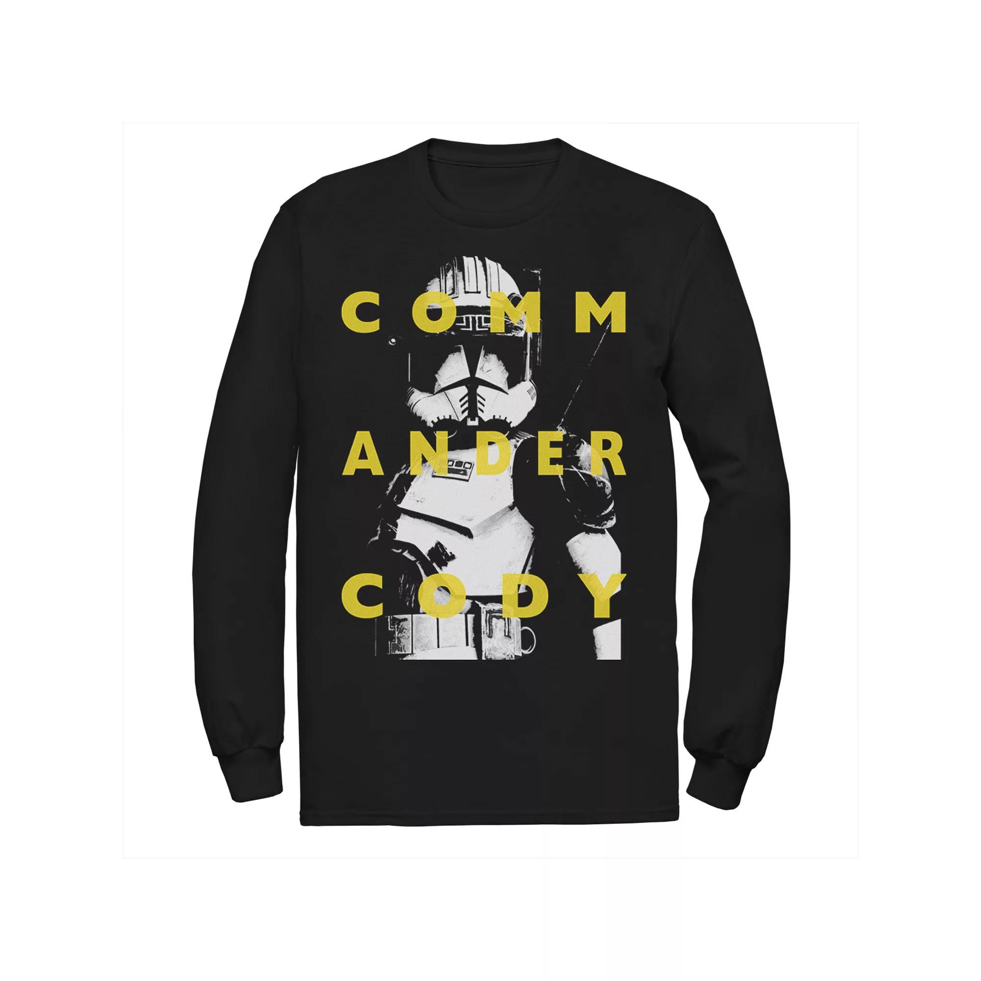 Men's Star Wars: Clone Wars Commander Cody Text Overlay Tee,  Product Image