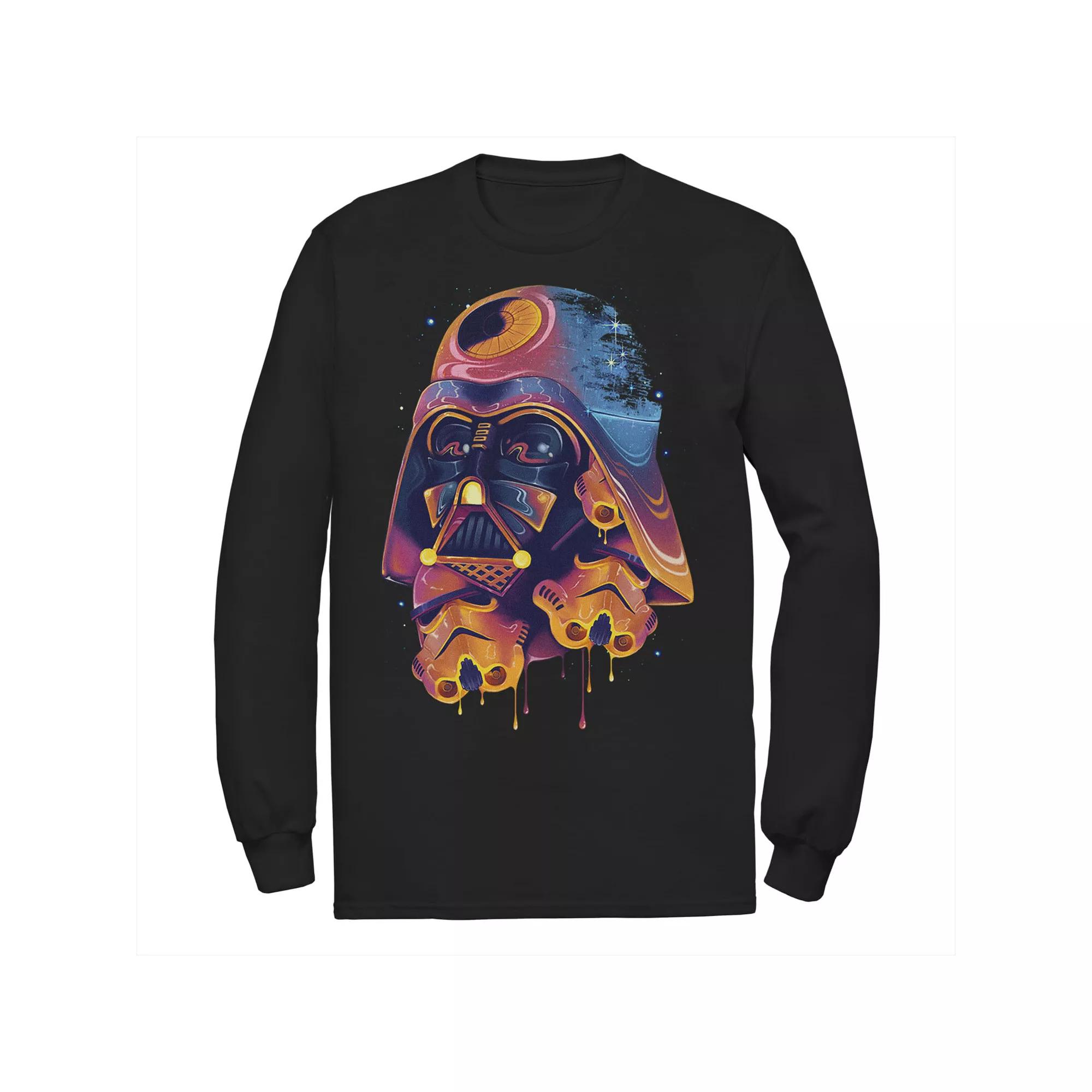 Men's Star Wars Colorful Melted Vader Collage Tee,  Product Image