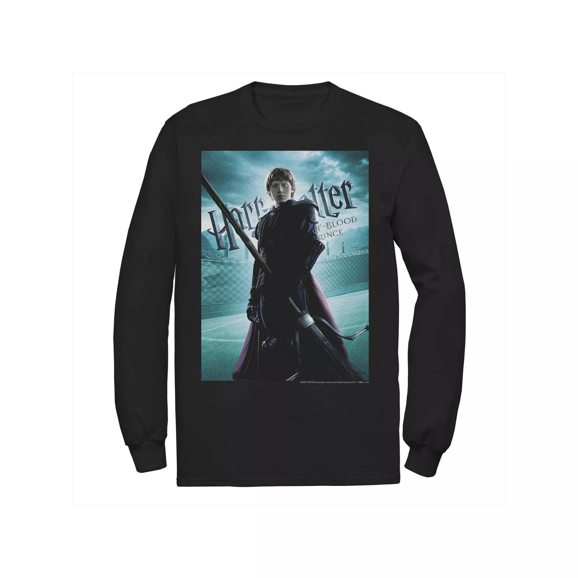 Men's Harry Potter Half-Blood Prince Ron Weasley Poster Long Sleeve Graphic Tee,  Product Image