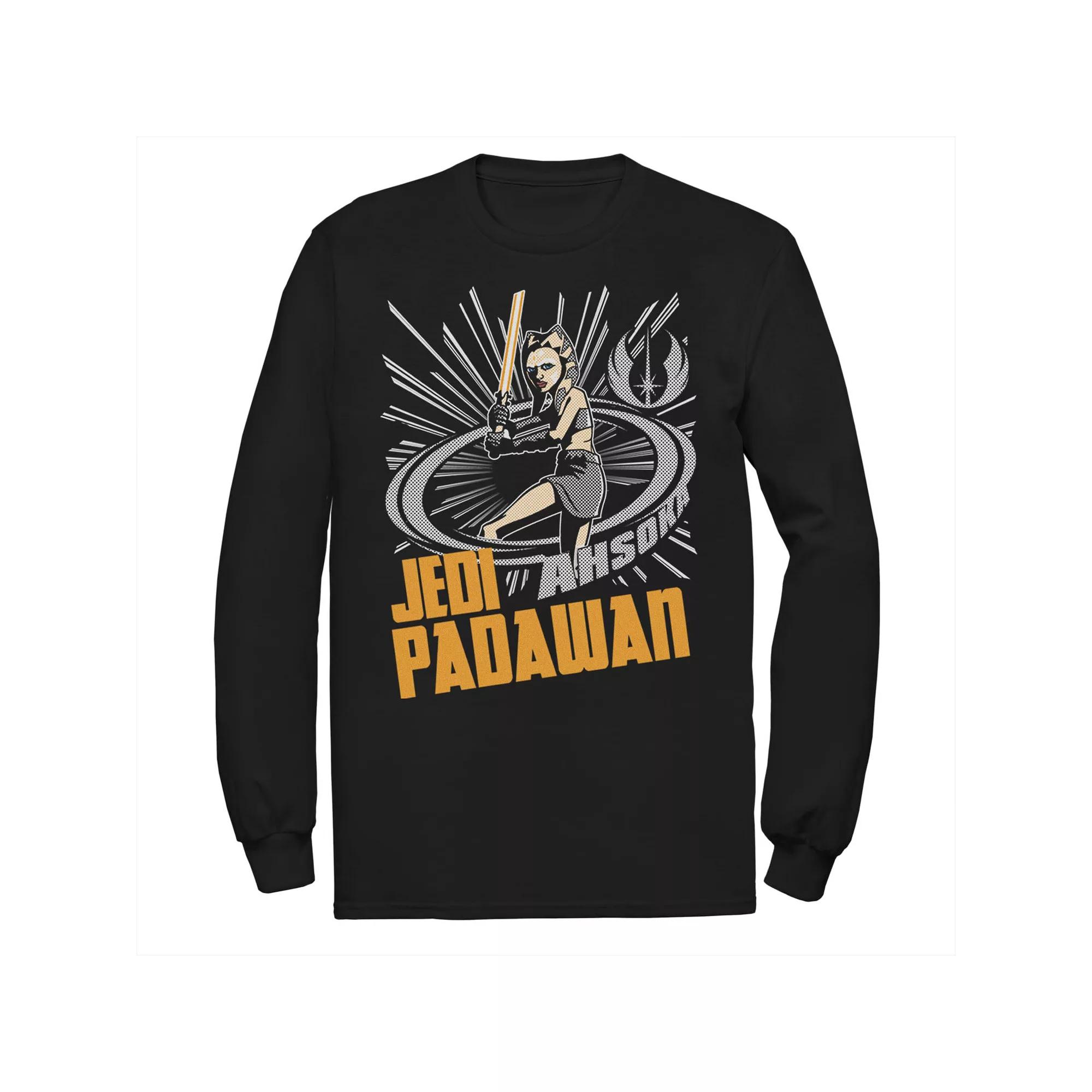 Men's Star Wars: Clone Wars Jedi Padawan Ahsoka Portrait Tee, Size: Large, Black Product Image