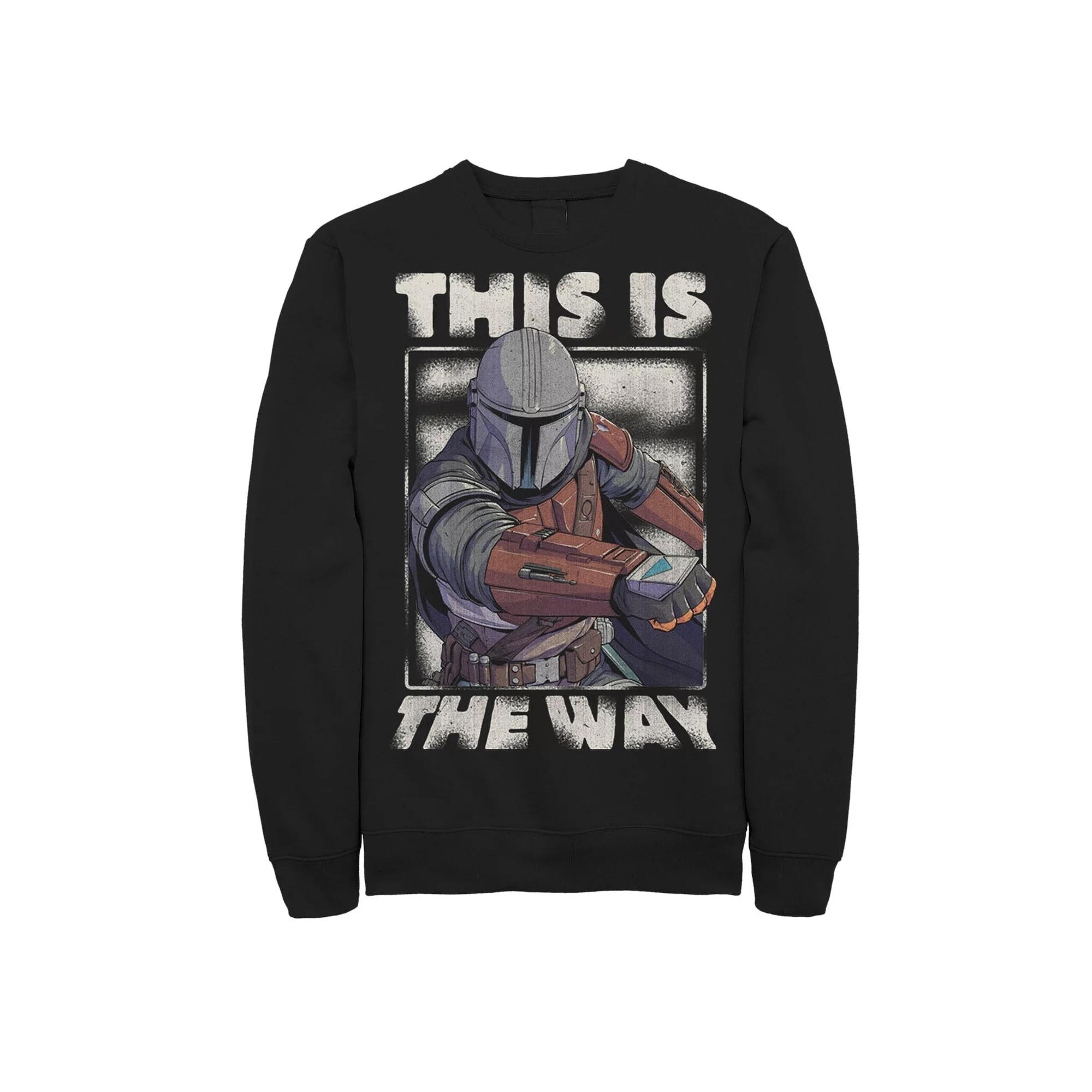 Men's Star Wars The Mandalorian This Is The Way Portrait Sweatshirt,  Product Image