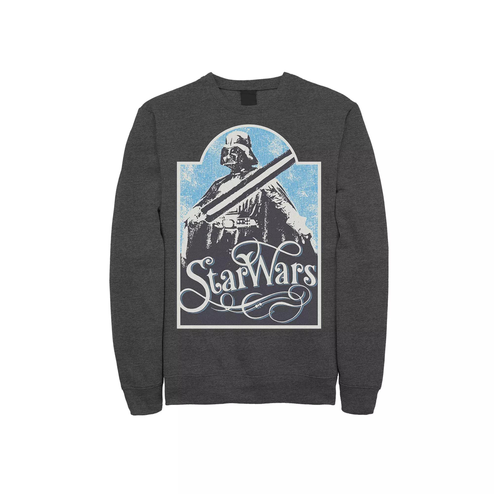 Men's Star Wars Retro Vader Poster Sweatshirt,  Product Image