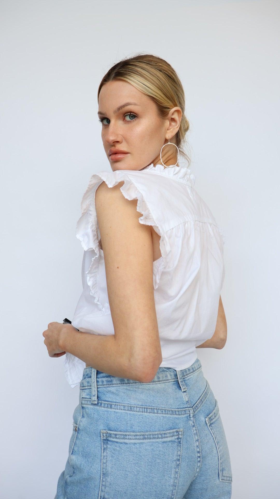 Ellie Ruffle Detail Top Product Image