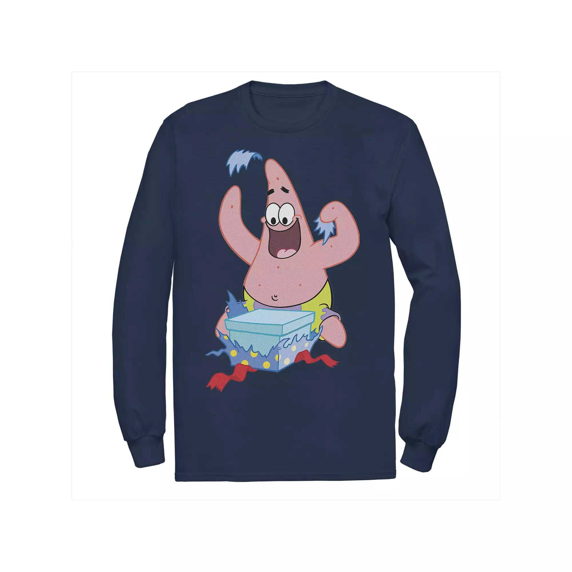Men's Nickelodeon SpongeBob SquarePants Patrick Star Holiday Long Sleeve Tee,  Product Image