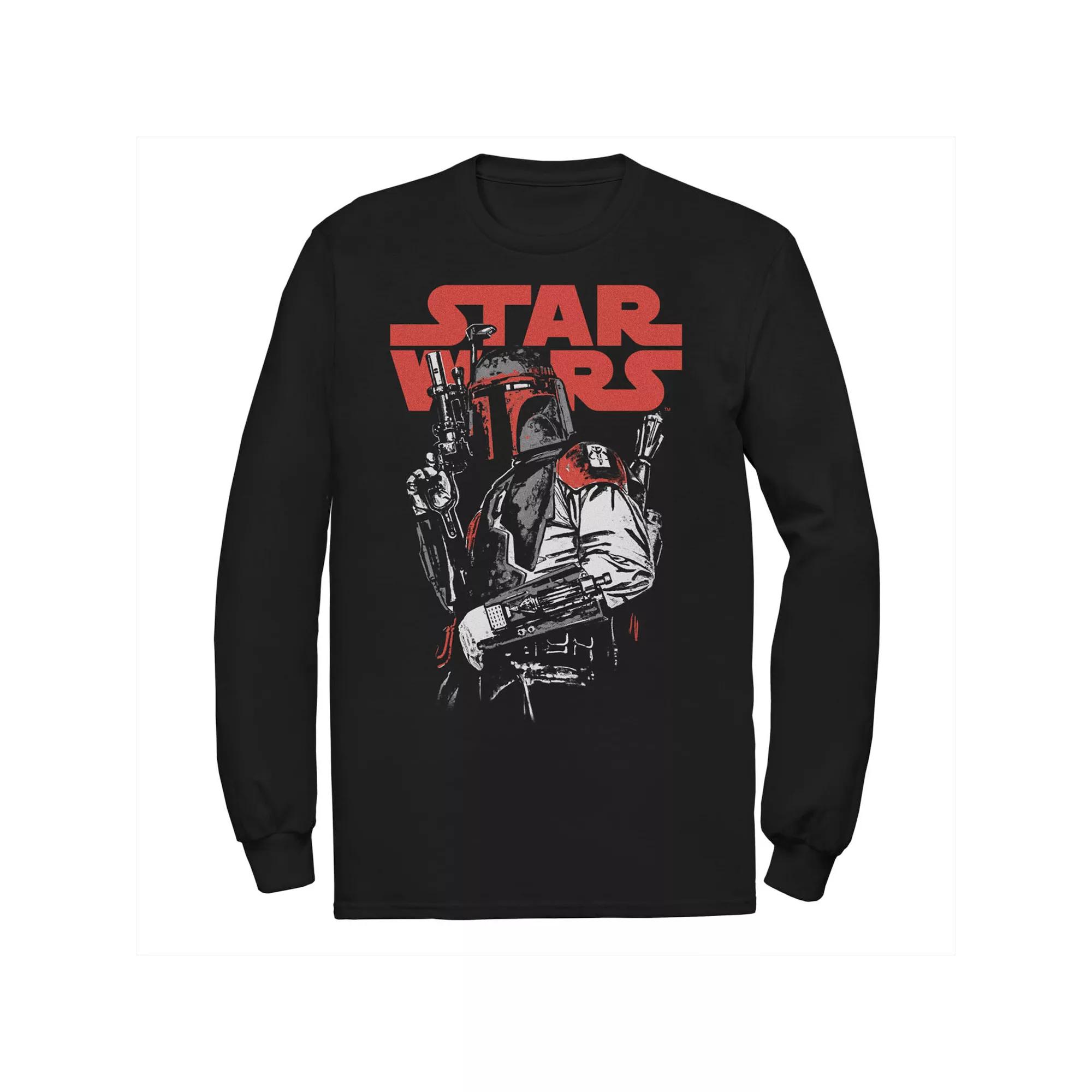 Men's Star Wars Dat Boba Long Sleeve Tee,  Product Image