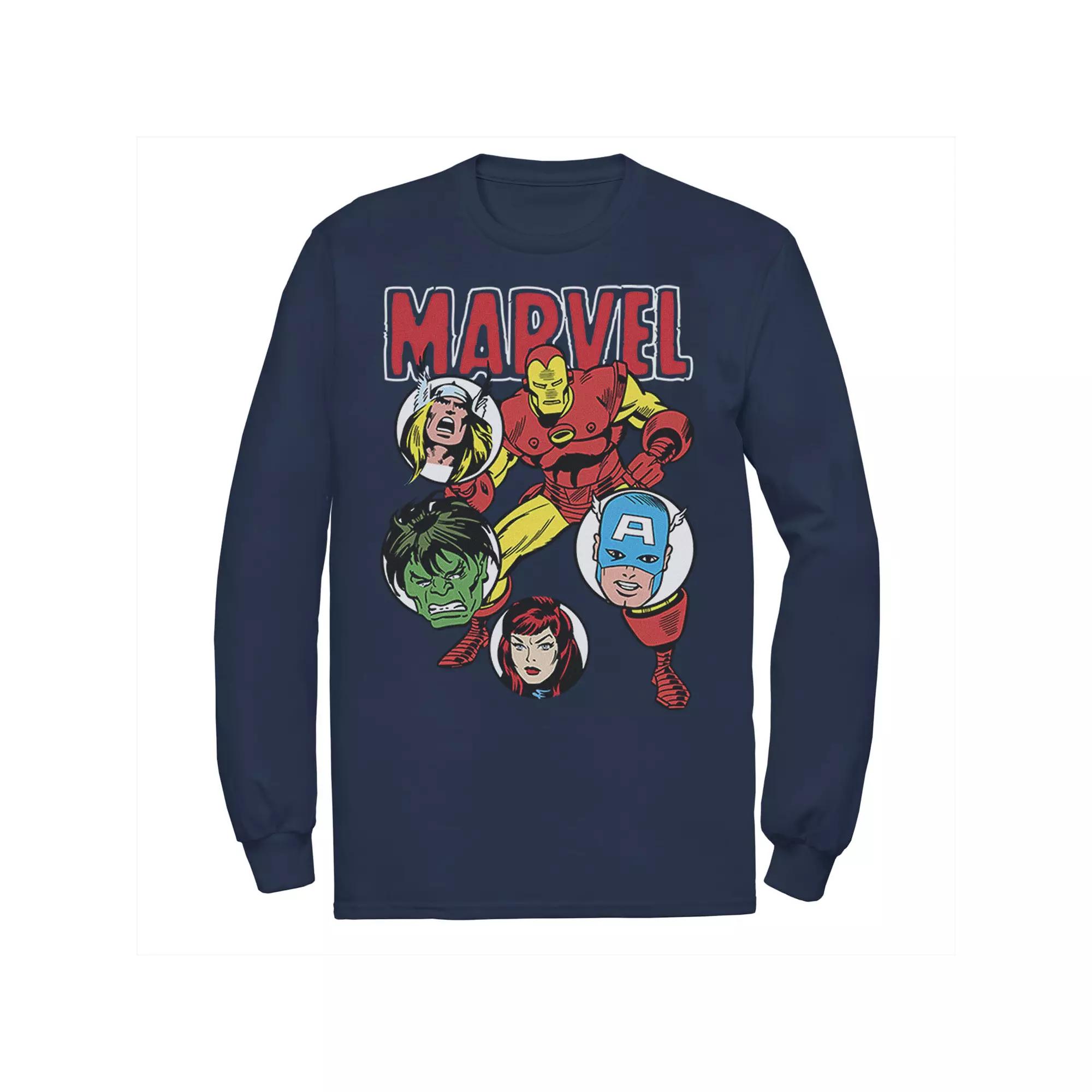 Men's Marvel Avengers Classic Group Shot Circles Tee,  Product Image