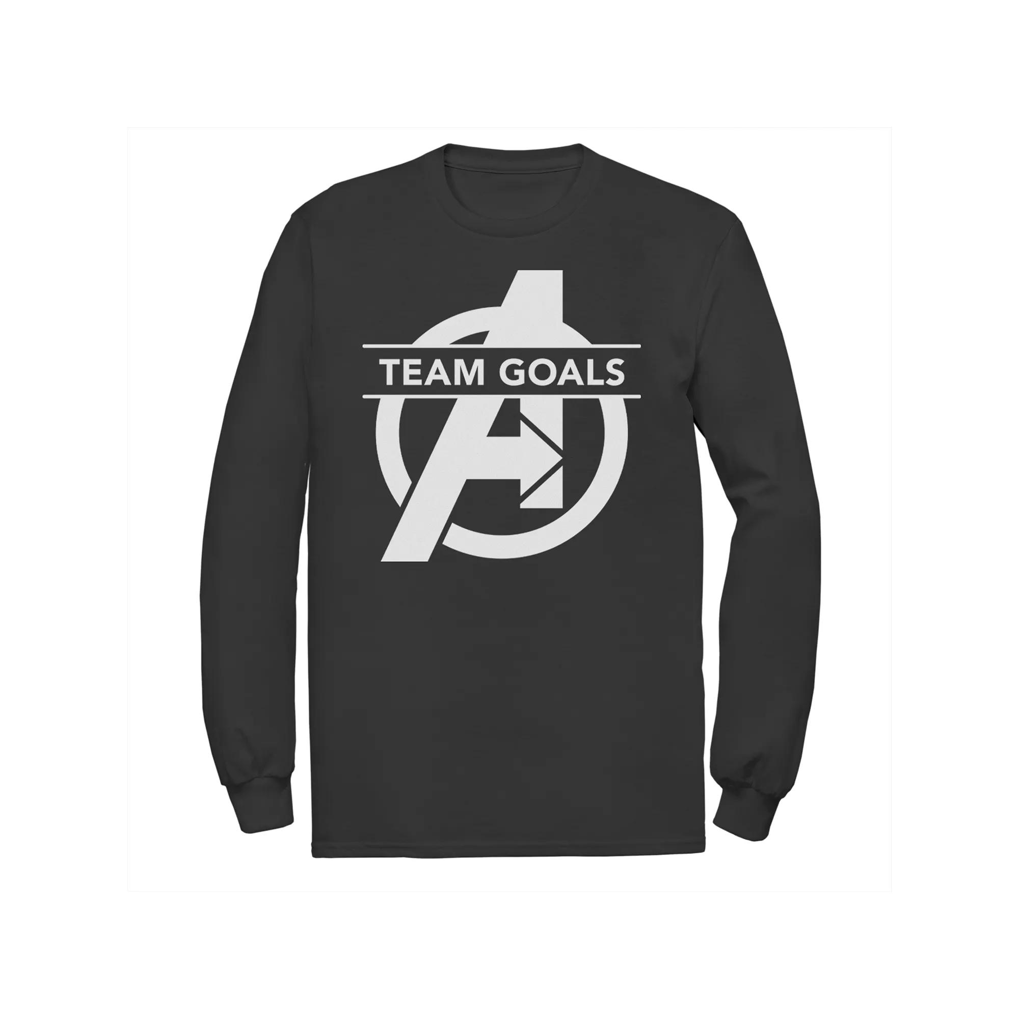 Men's Marvel Avengers Endgame Team Goals Long Sleeve Tee,  Product Image