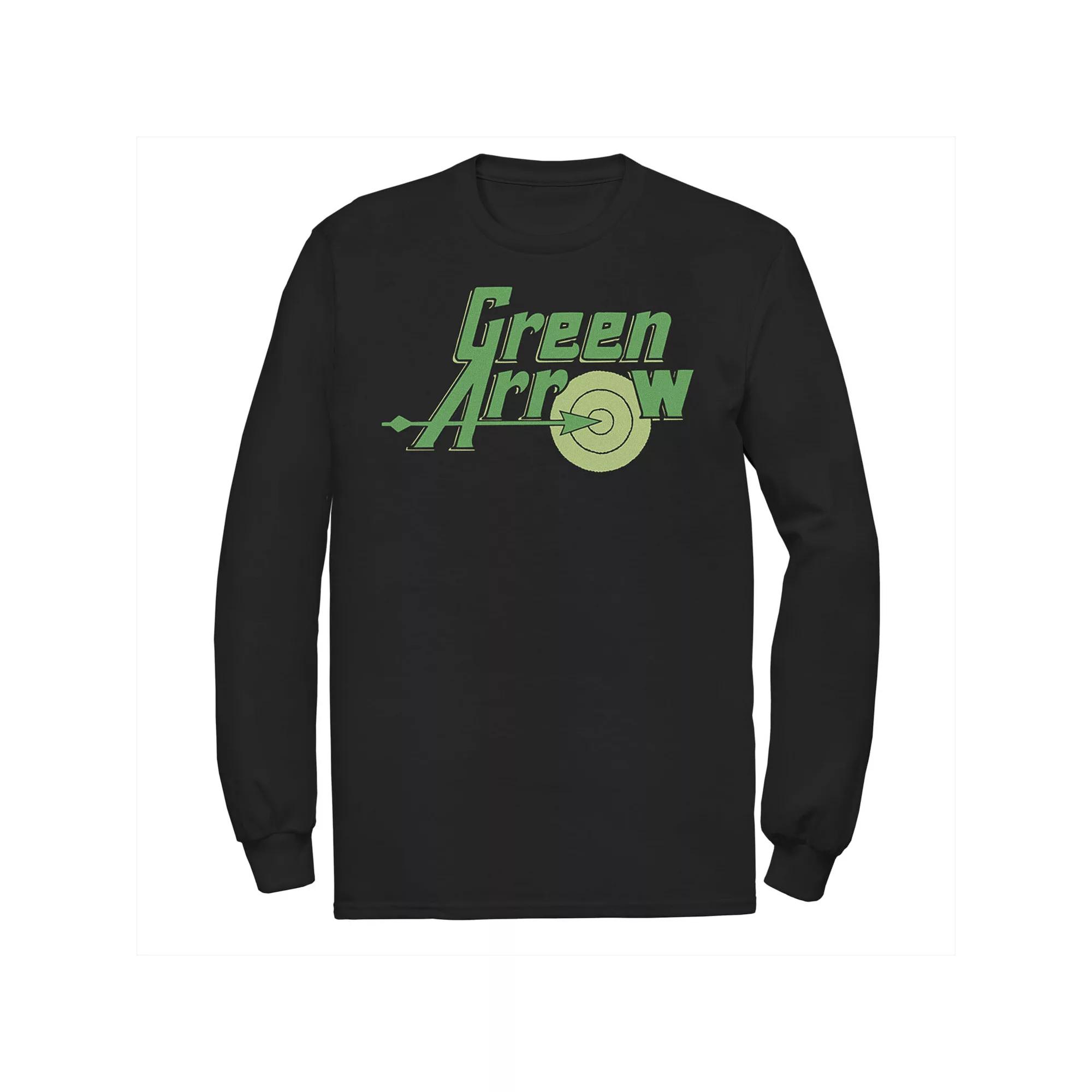 Men's DC Comics The Green Arrow Vintage Text Poster Tee,  Product Image