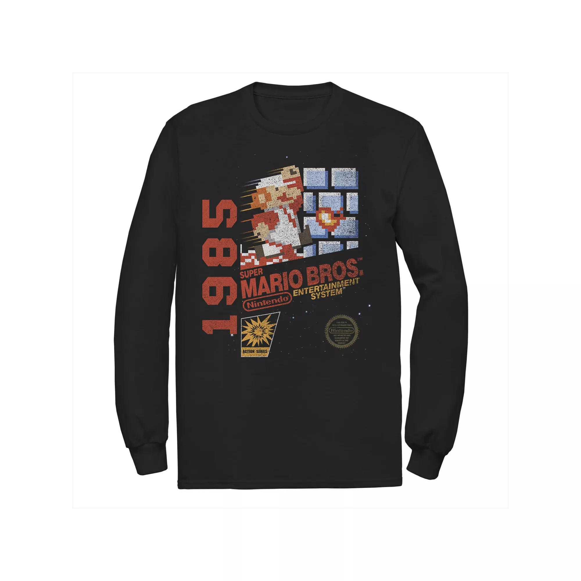 Men's Super Mario 1985 Retro Cover Tee,  Product Image