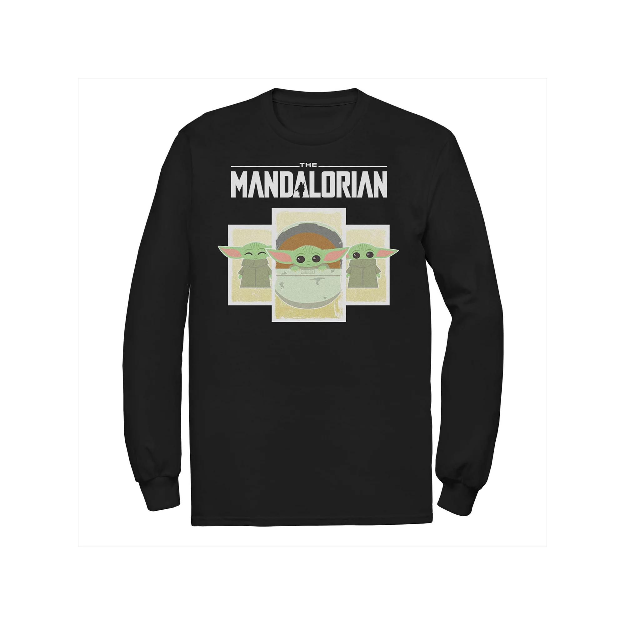 Men's Star Wars The Mandalorian The Child Cartoon Panels Tee,  Product Image