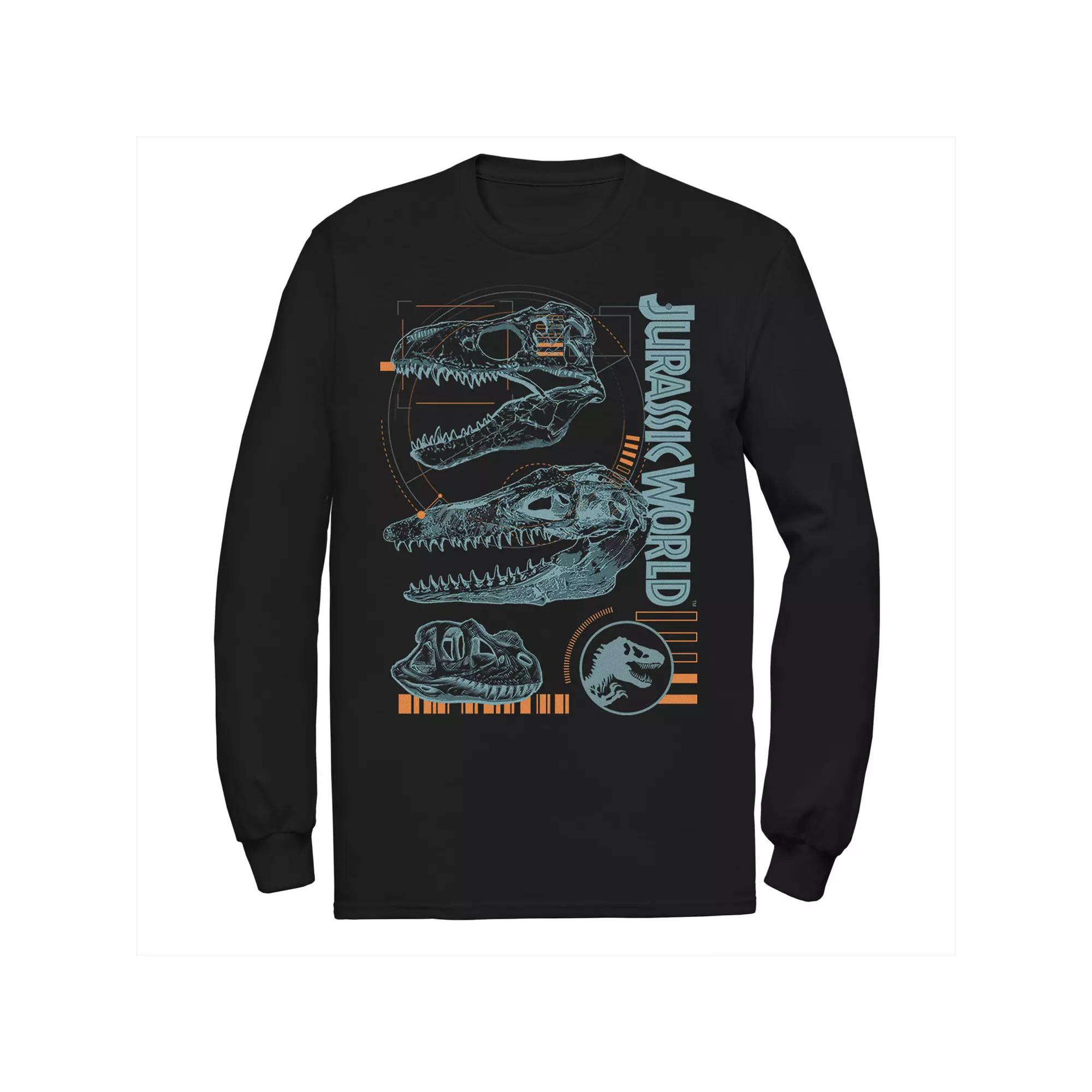 Men's Jurassic World Two Dinosaur Skull Schematic Tee,  Product Image