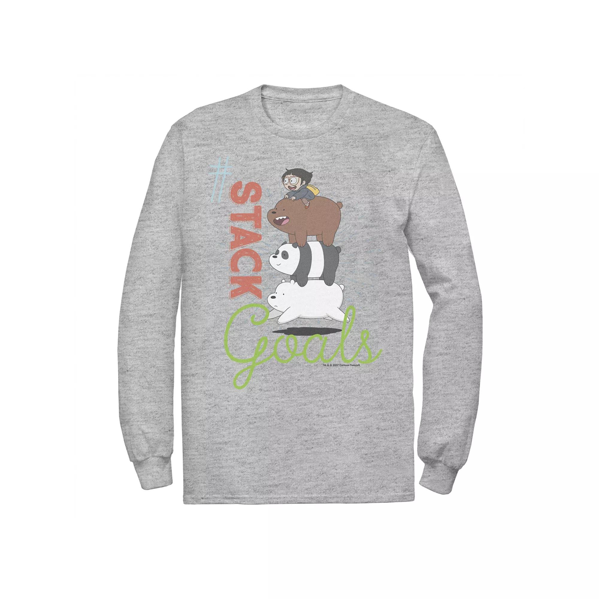 Men's Cartoon Network We Bare Bears This My Squad Patch Tee, Size: XL, Athletic Grey Product Image