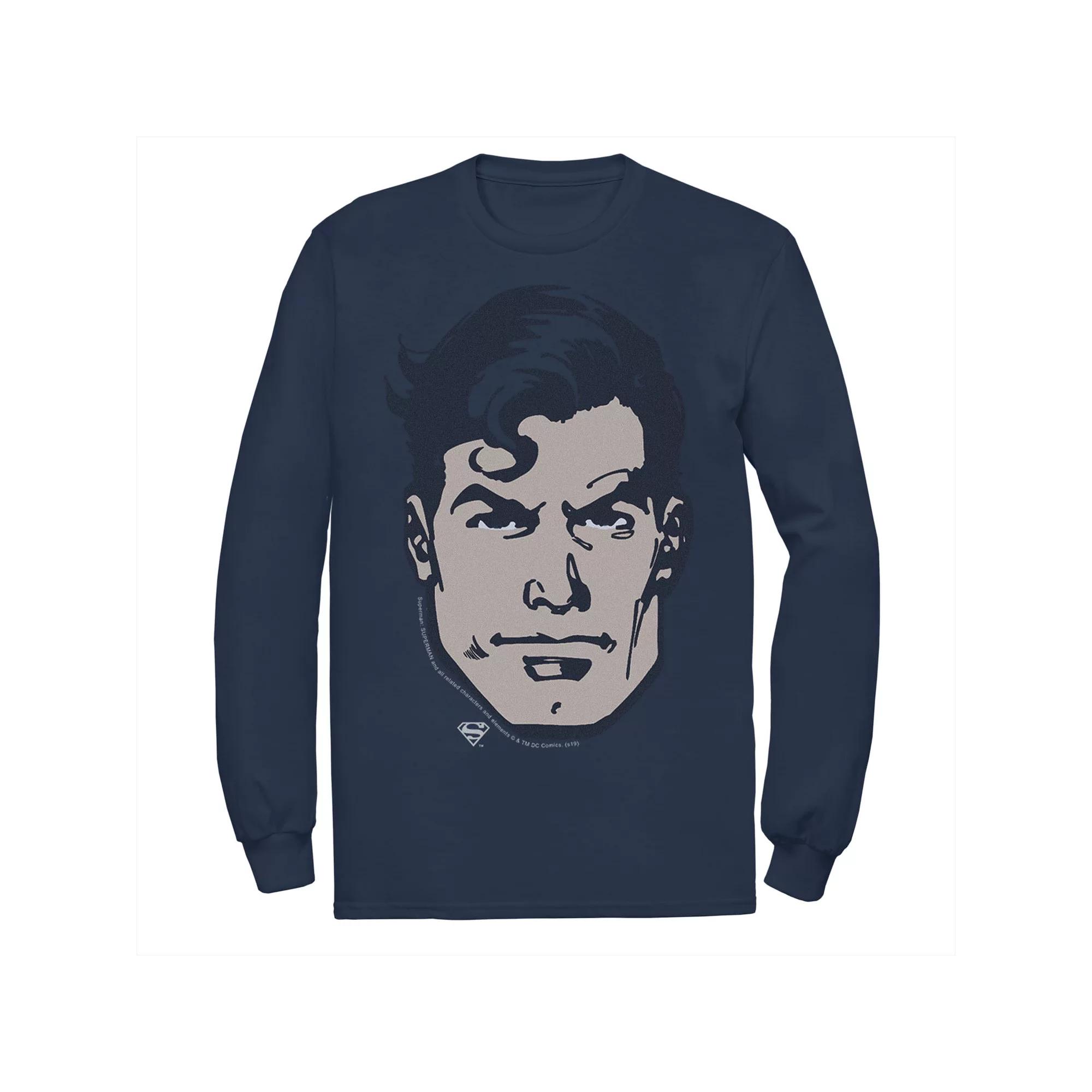 Men's DC Comics Superman Large Chest Portrait Tee, Size: Small, Blue Product Image