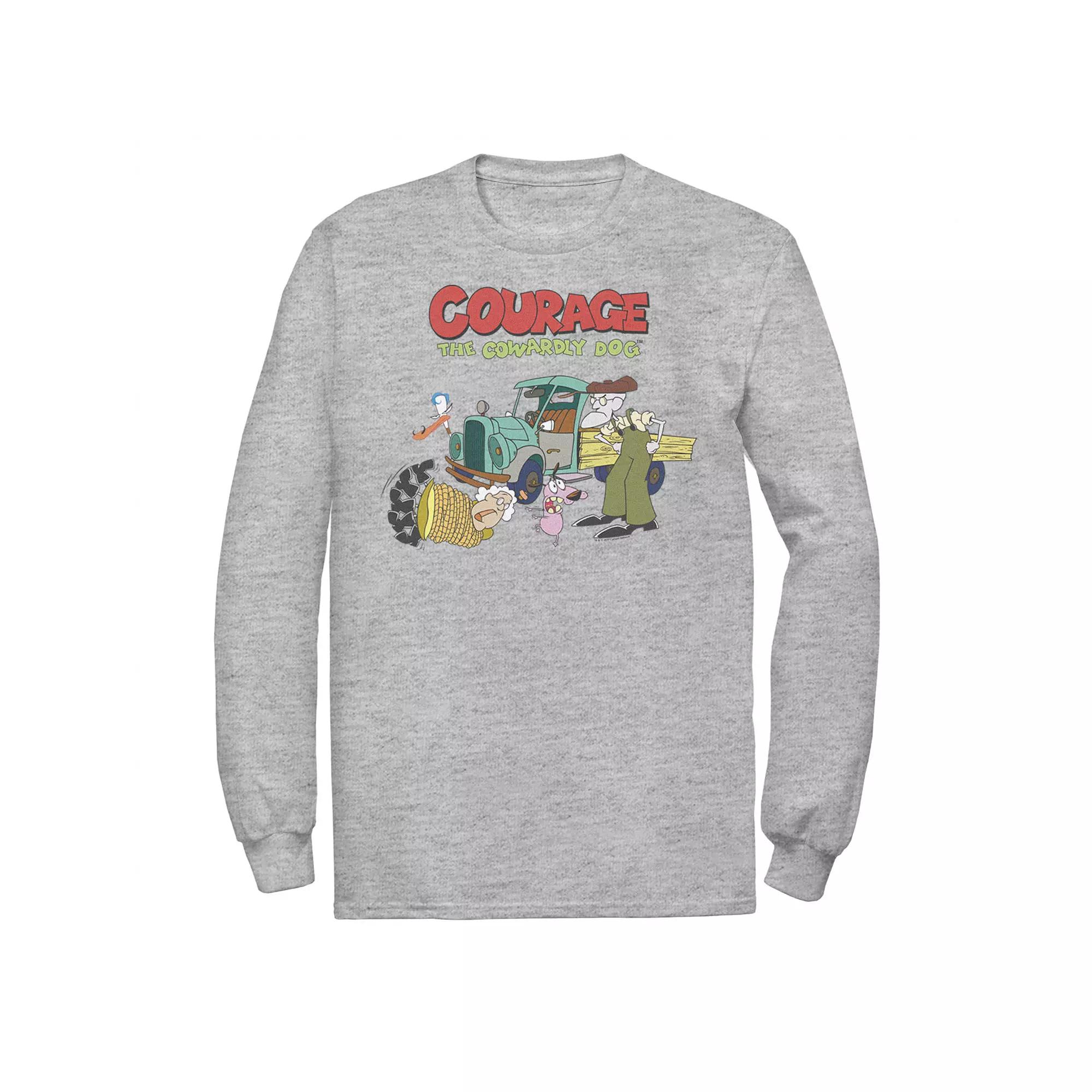 Men's Courage The Cowardly Dog Scene Logo Tee,  Product Image