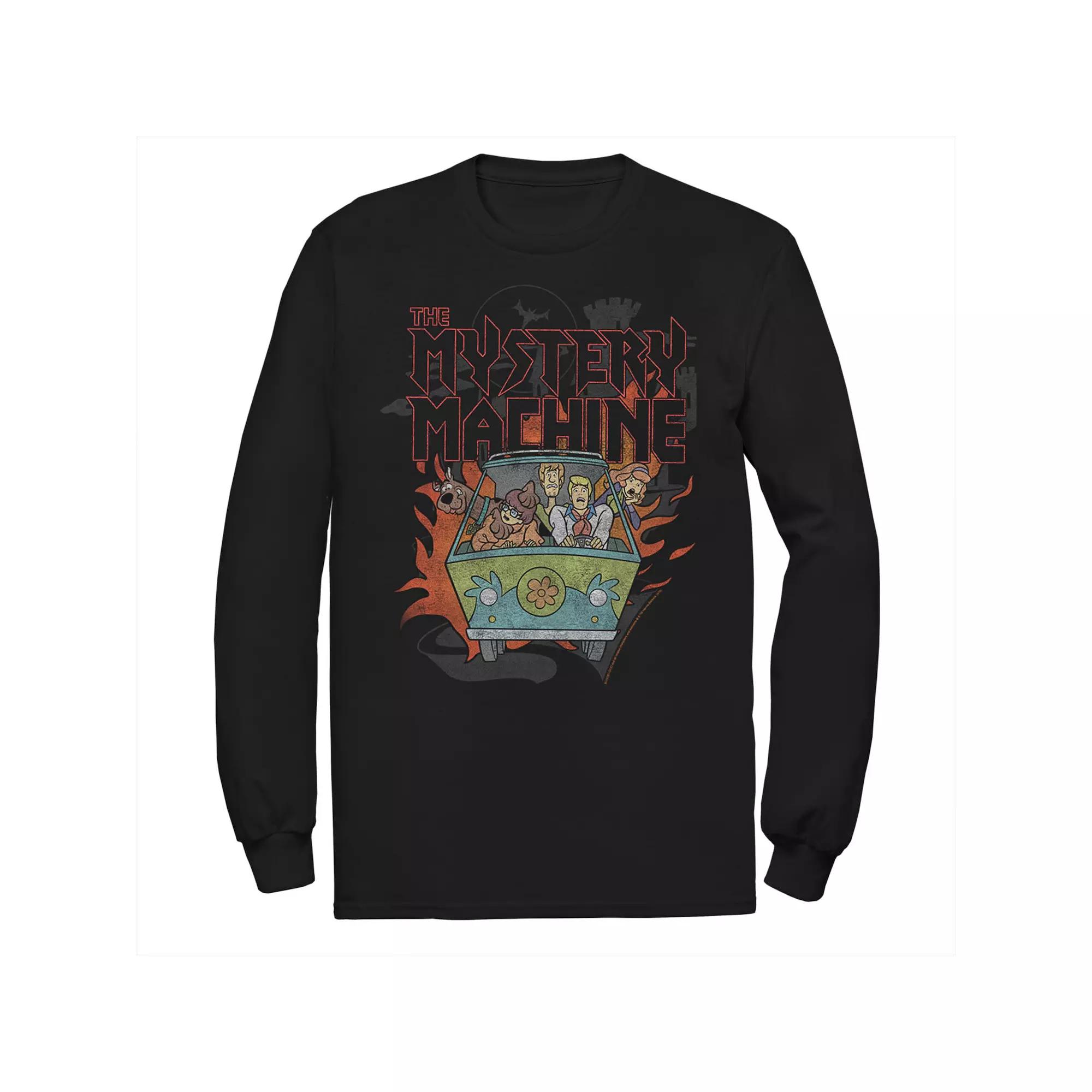 Big & Tall Scooby-Doo The Mystery Machine Flame Portrait Long Sleeve Graphic Tee, Men's,  Product Image