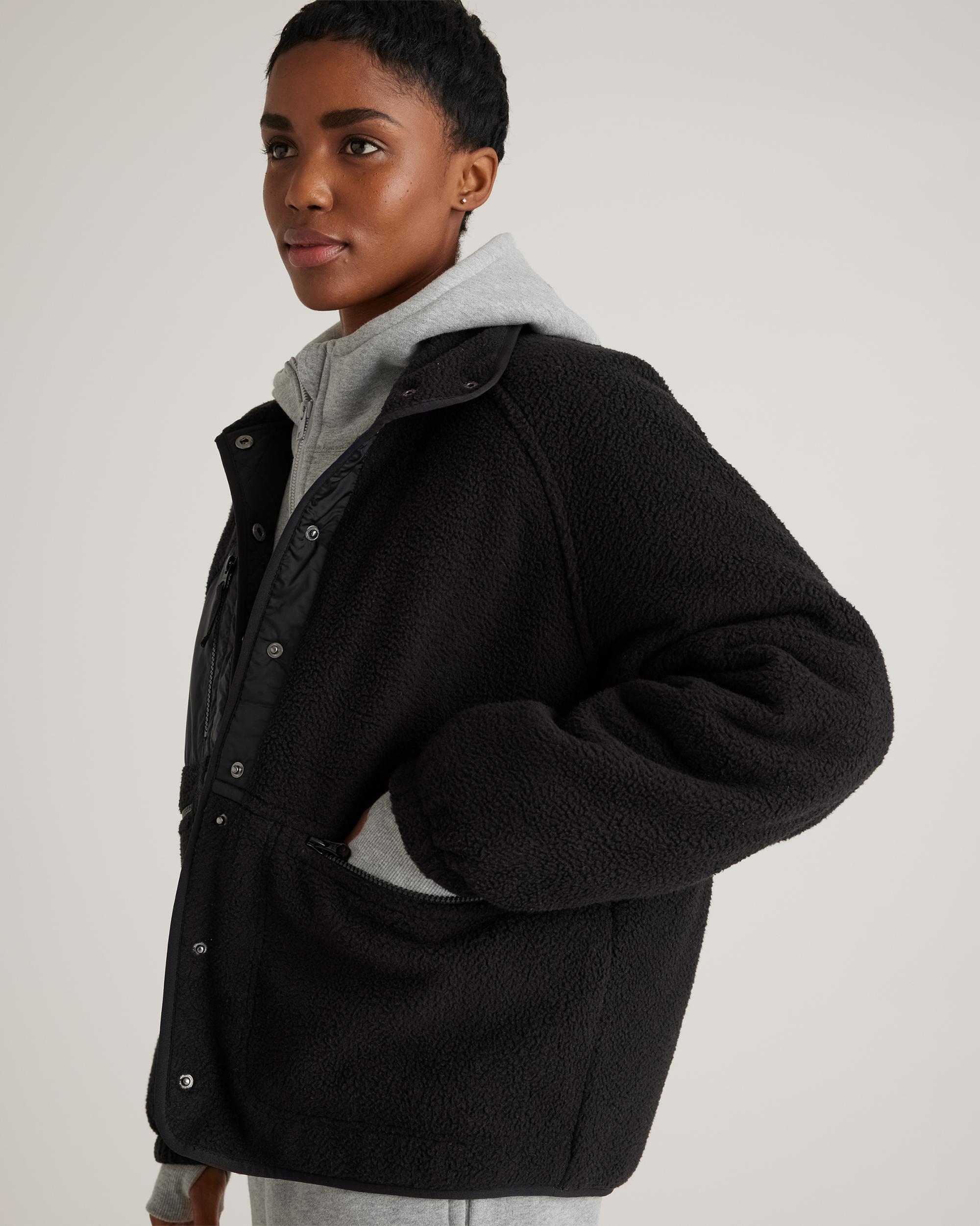 Quince | Women's Sherpa Snap Front Jacket 100% Polyester Product Image