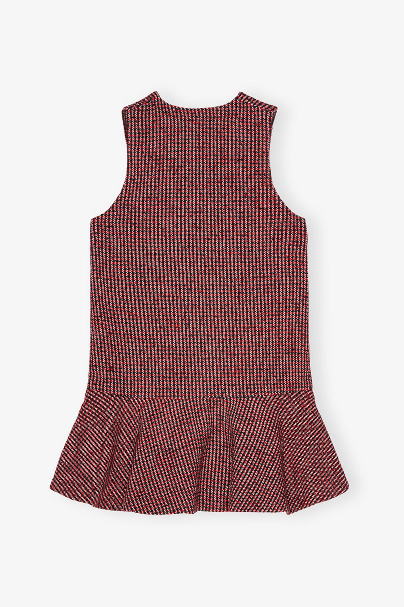Red Check Mini Dress Product Image
