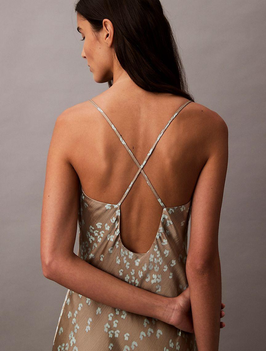 Printed Floral Textured Midi Dress Product Image