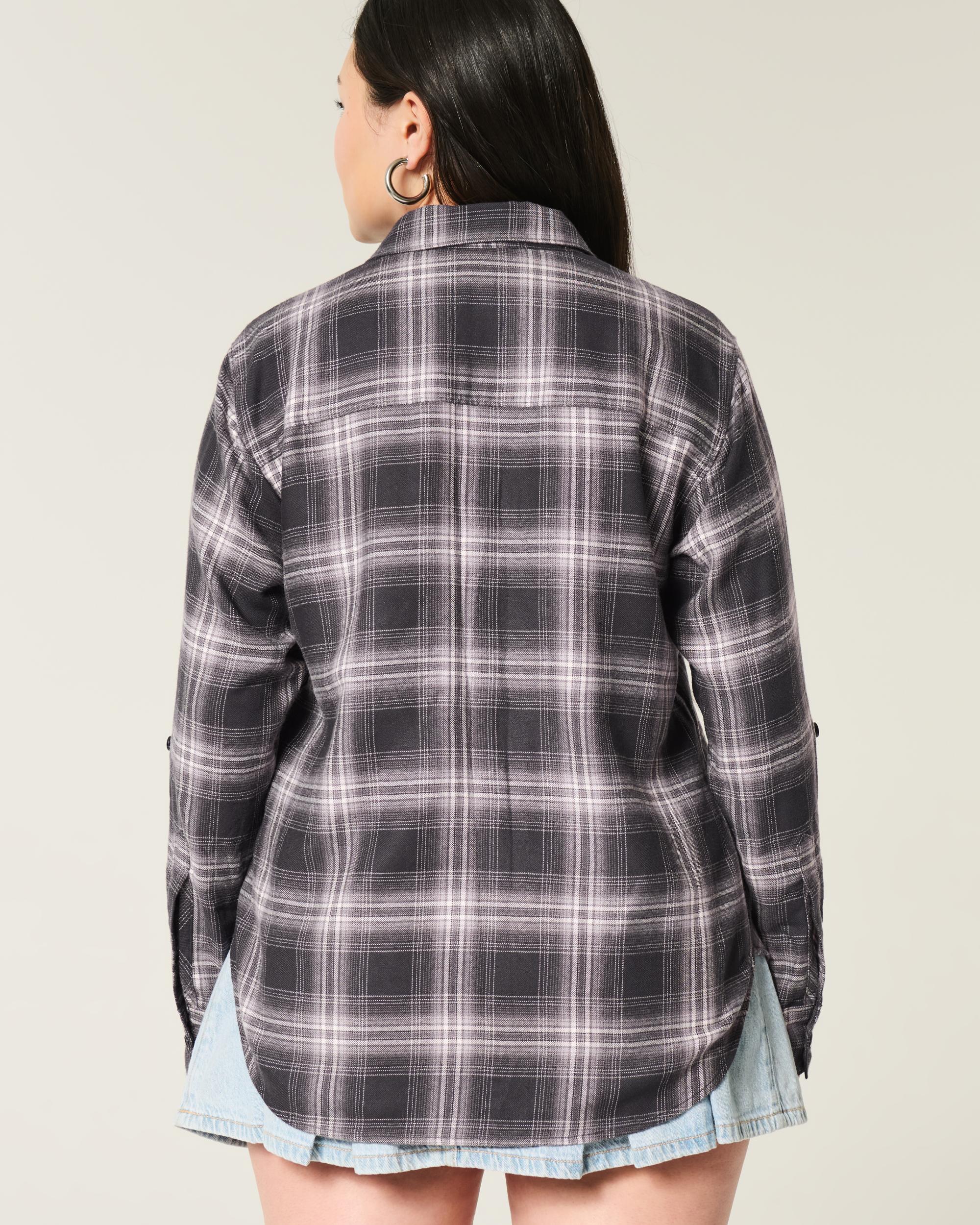 Oversized Flannel Shirt Product Image