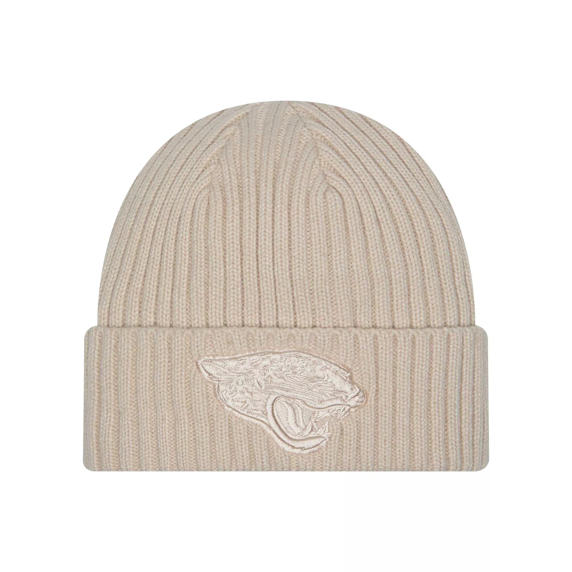 Men's New Era Stone Jacksonville Jaguars Color Pack Cuffed Knit Hat, Team Product Image