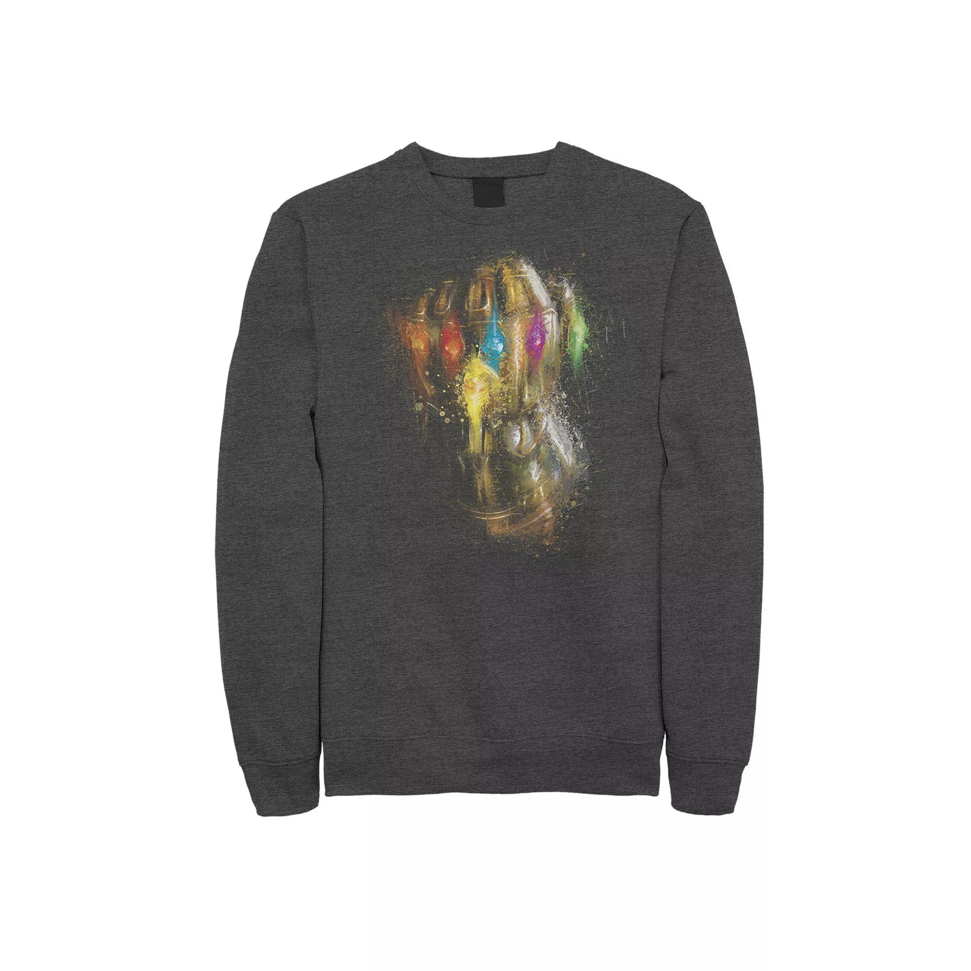 Men's Marvel Avengers Endgame Gauntlet Painting Sweatshirt,  Product Image