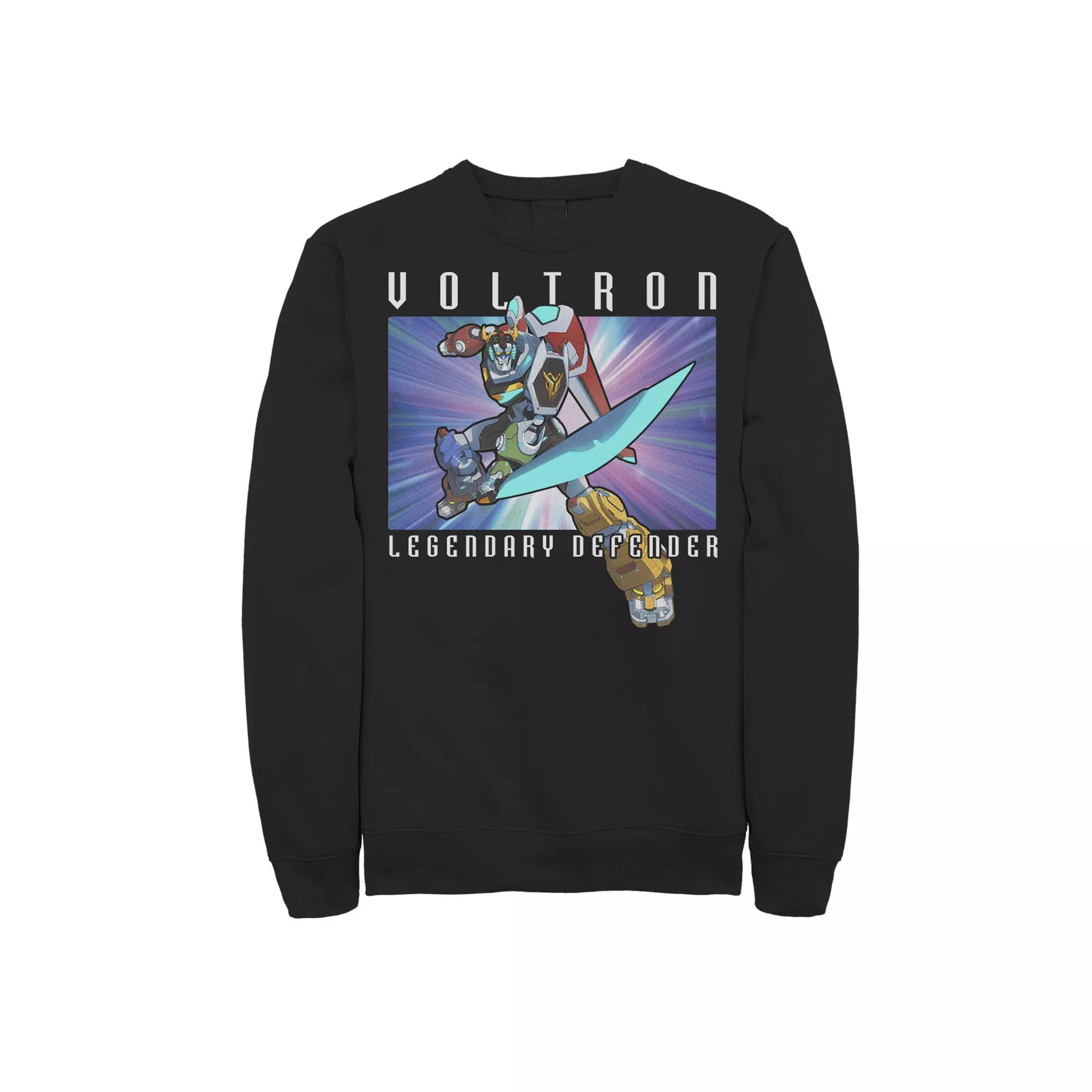 Men's Voltron: Legendary Defender Voltron Action Pose Long Sleeve Fleece,  Product Image