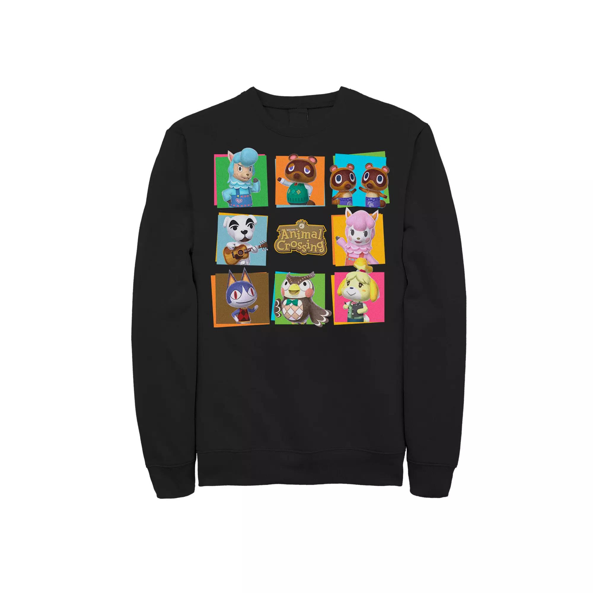Men's Animal Crossing Group Shot Panels Sweatshirt,  Product Image