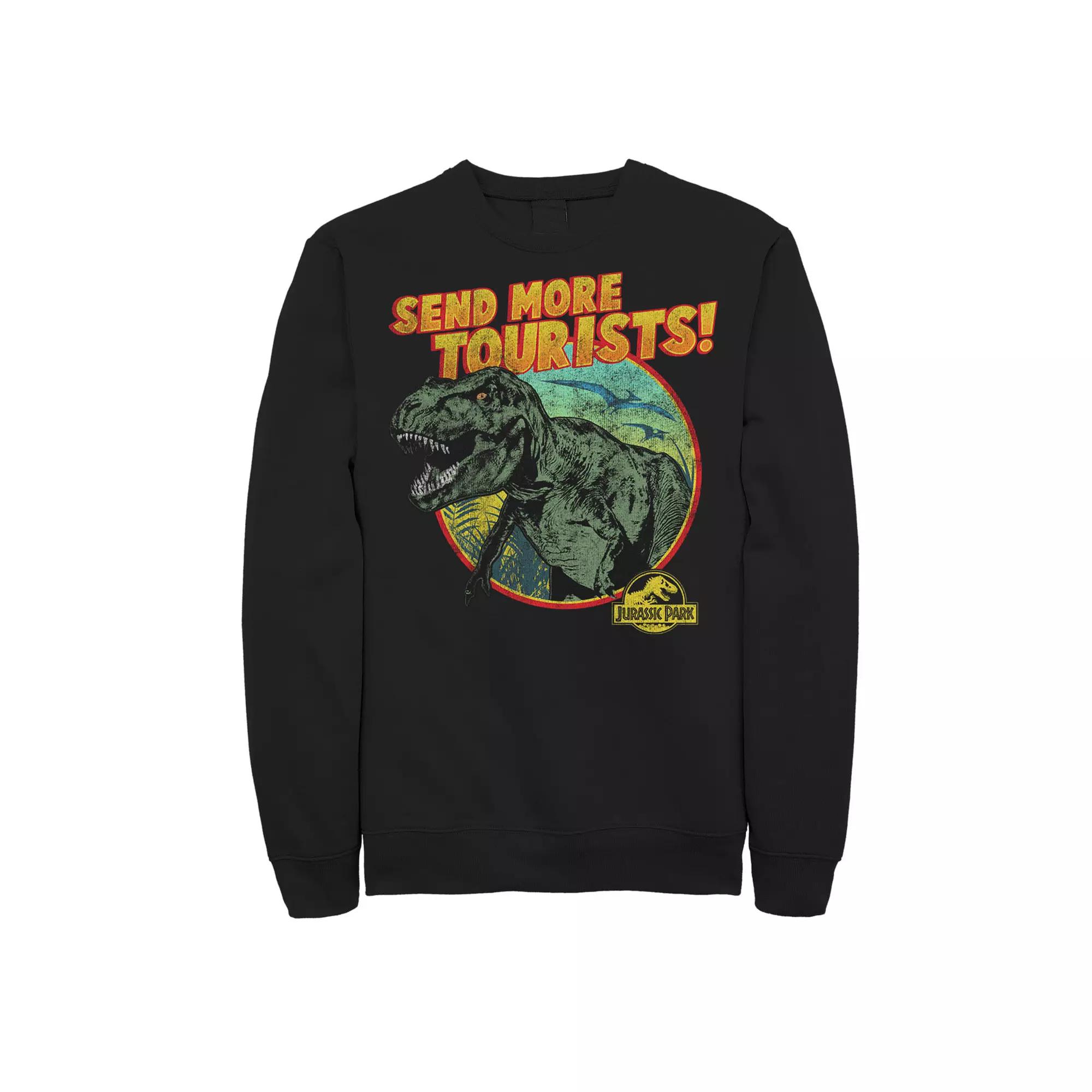 Men's Jurassic Park T-Rex Send More Tourists Sweatshirt,  Product Image
