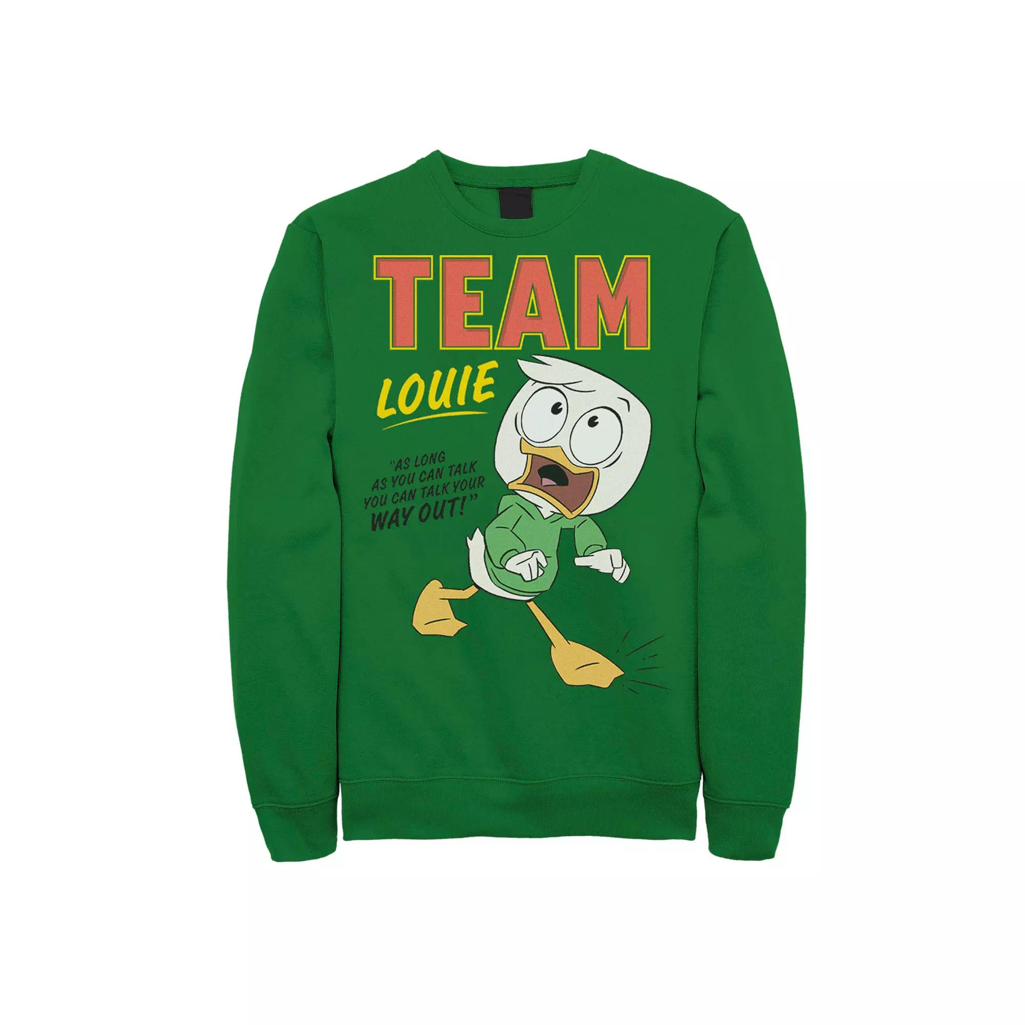 Disney's DuckTales Team Louie You Can Talk Your Way Out Men's Sweatshirt, Size: Small, Kelly Product Image