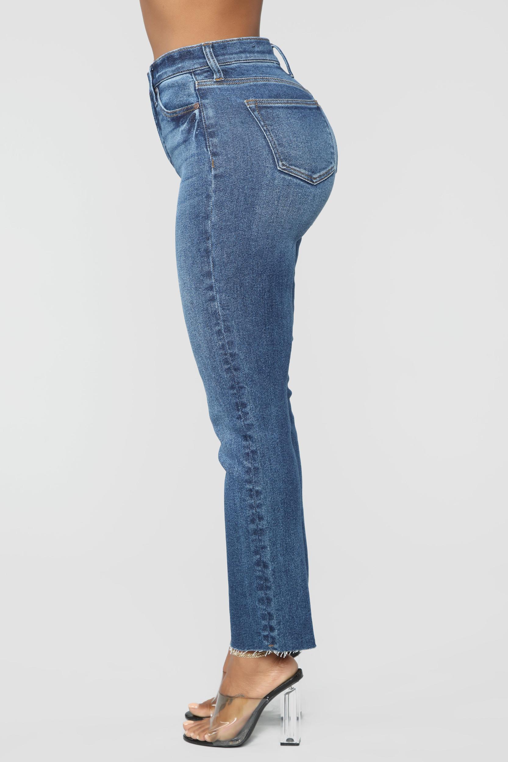 Burning Love High Rise Mom Jeans - Medium Blue Wash Product Image
