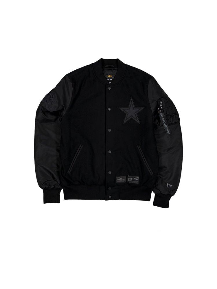 DALLAS COWBOYS X ALPHA X NEW ERA WOOL VARSITY MA-1 BOMBER JACKET Product Image