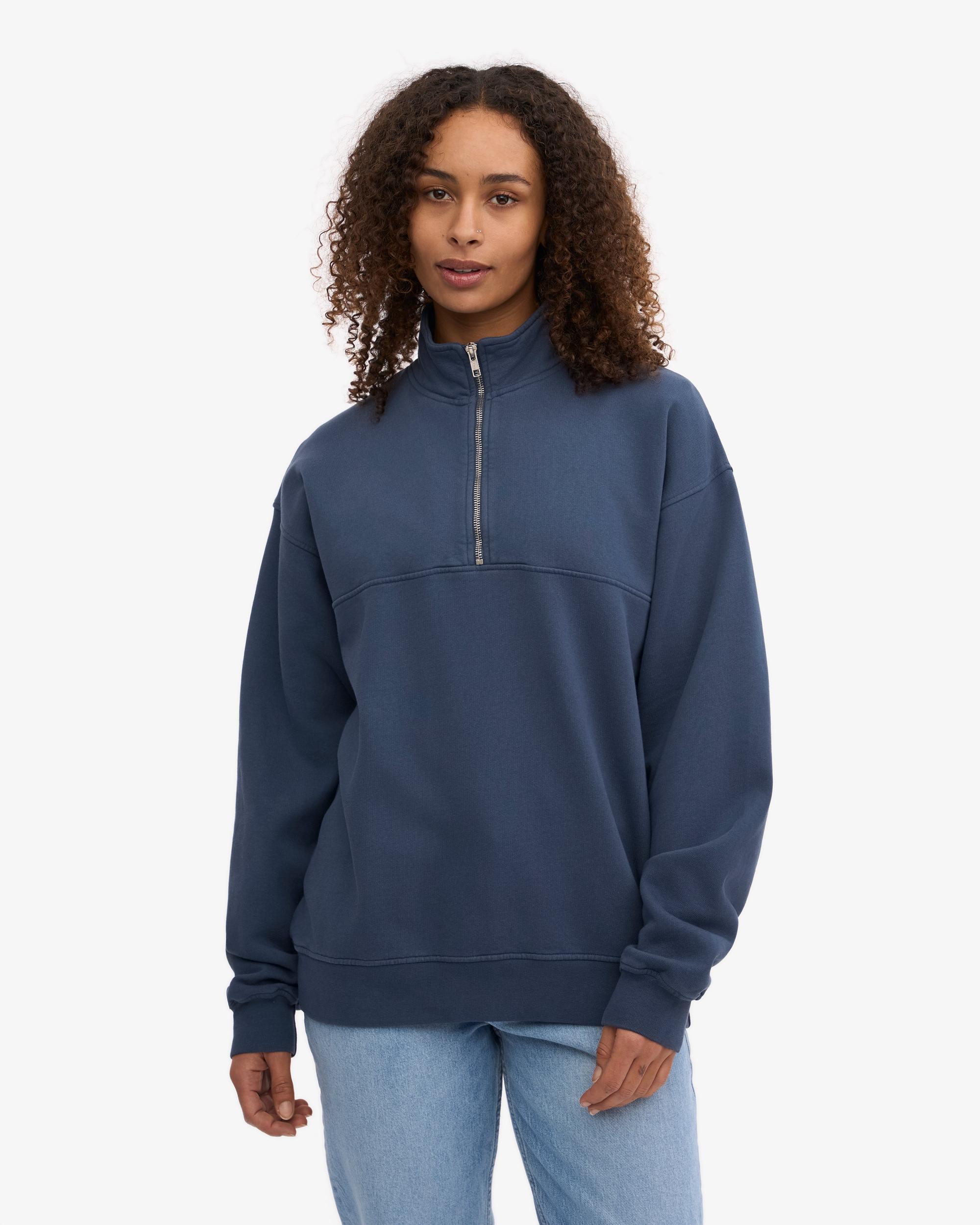 Organic Quarter Zip - Coffee Brown Product Image