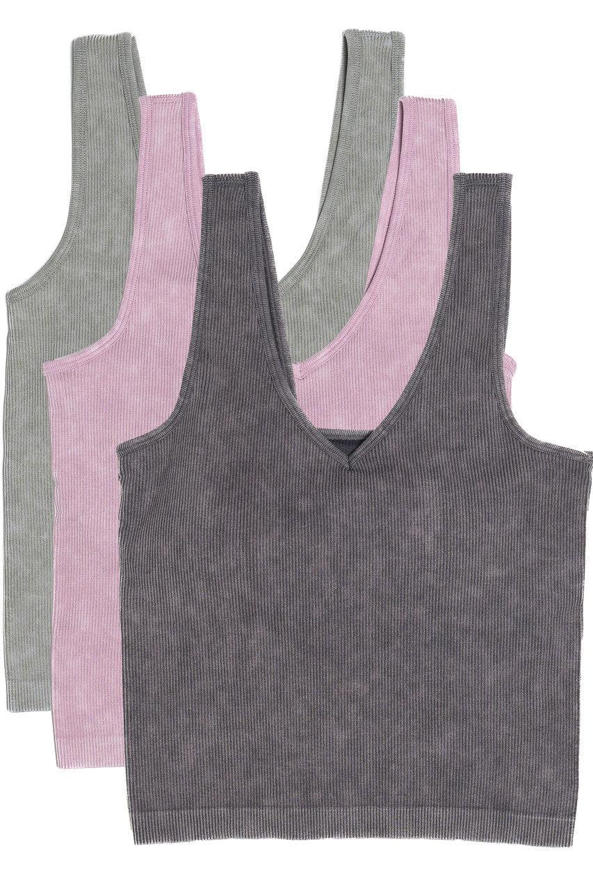 Acid Wash Seamless Tank Product Image